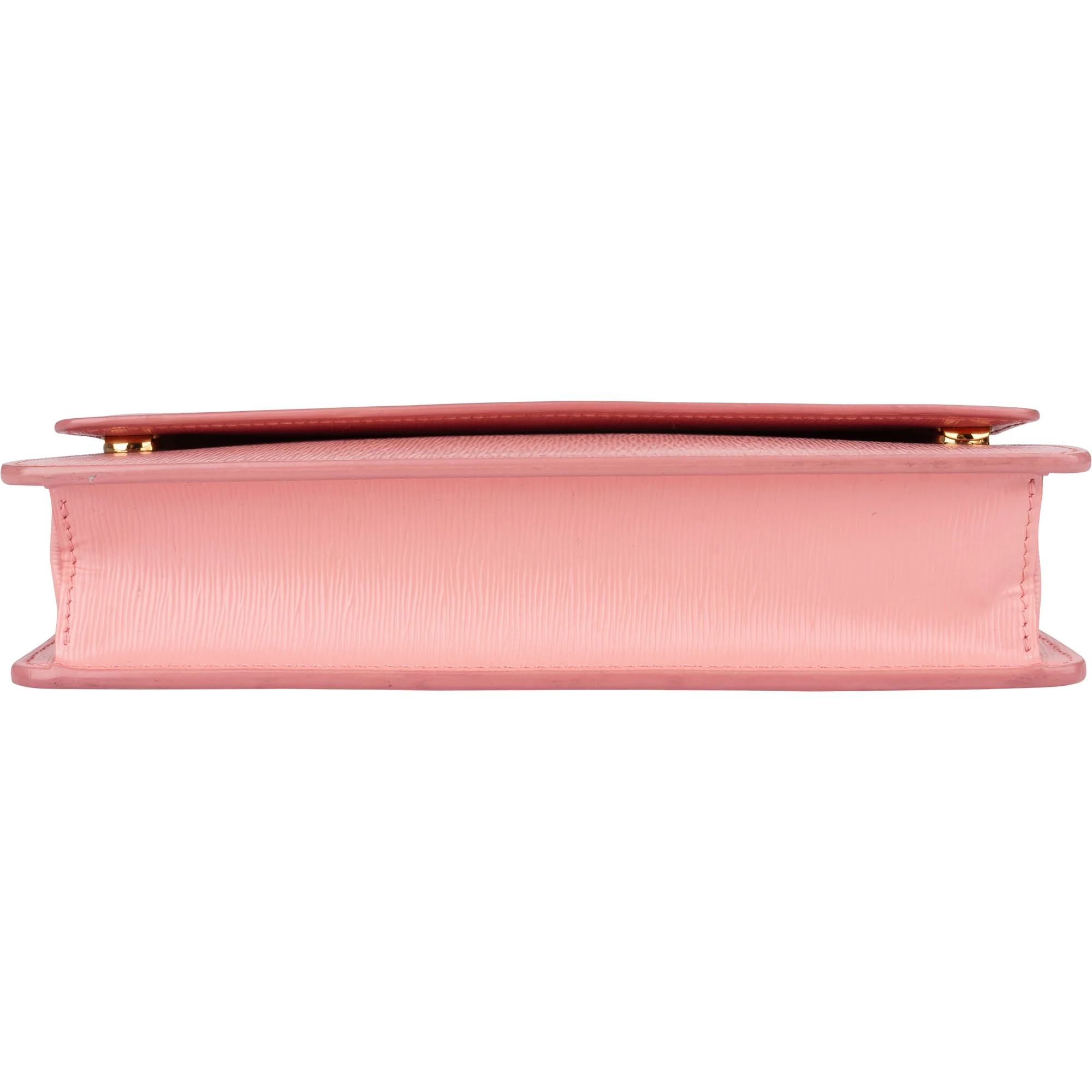 Prada Pink Saffiano Leather Move Wallet On Chain Crossbody Bag