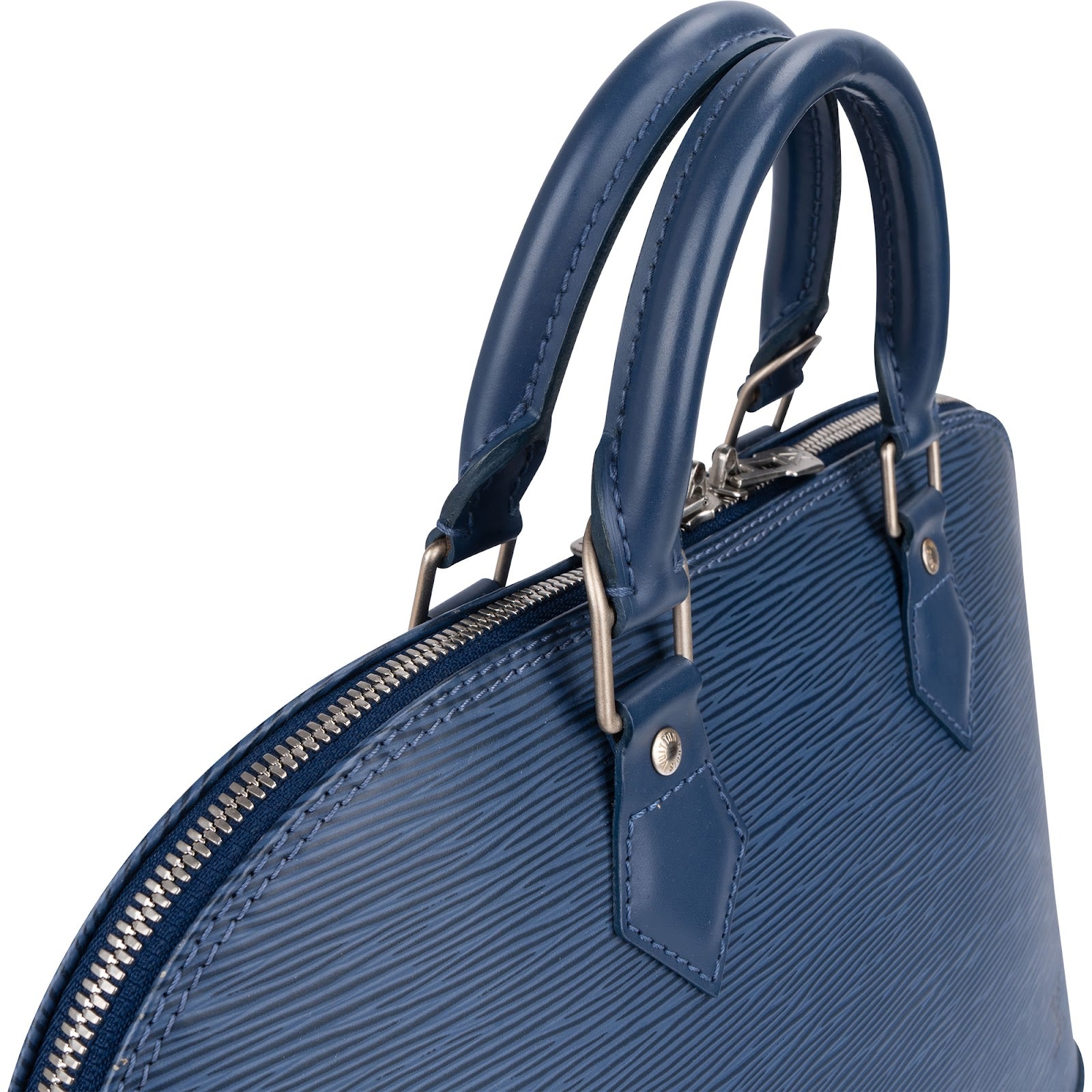 Louis Vuitton Blue Epi Leather Alma PM Handbag