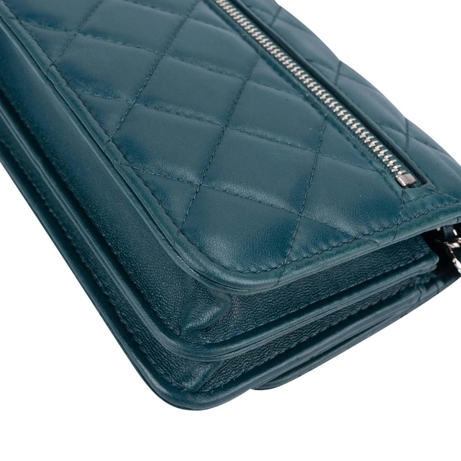 Chanel Quilted Lambskin Mini Wallet on Chain Crossbody Bag