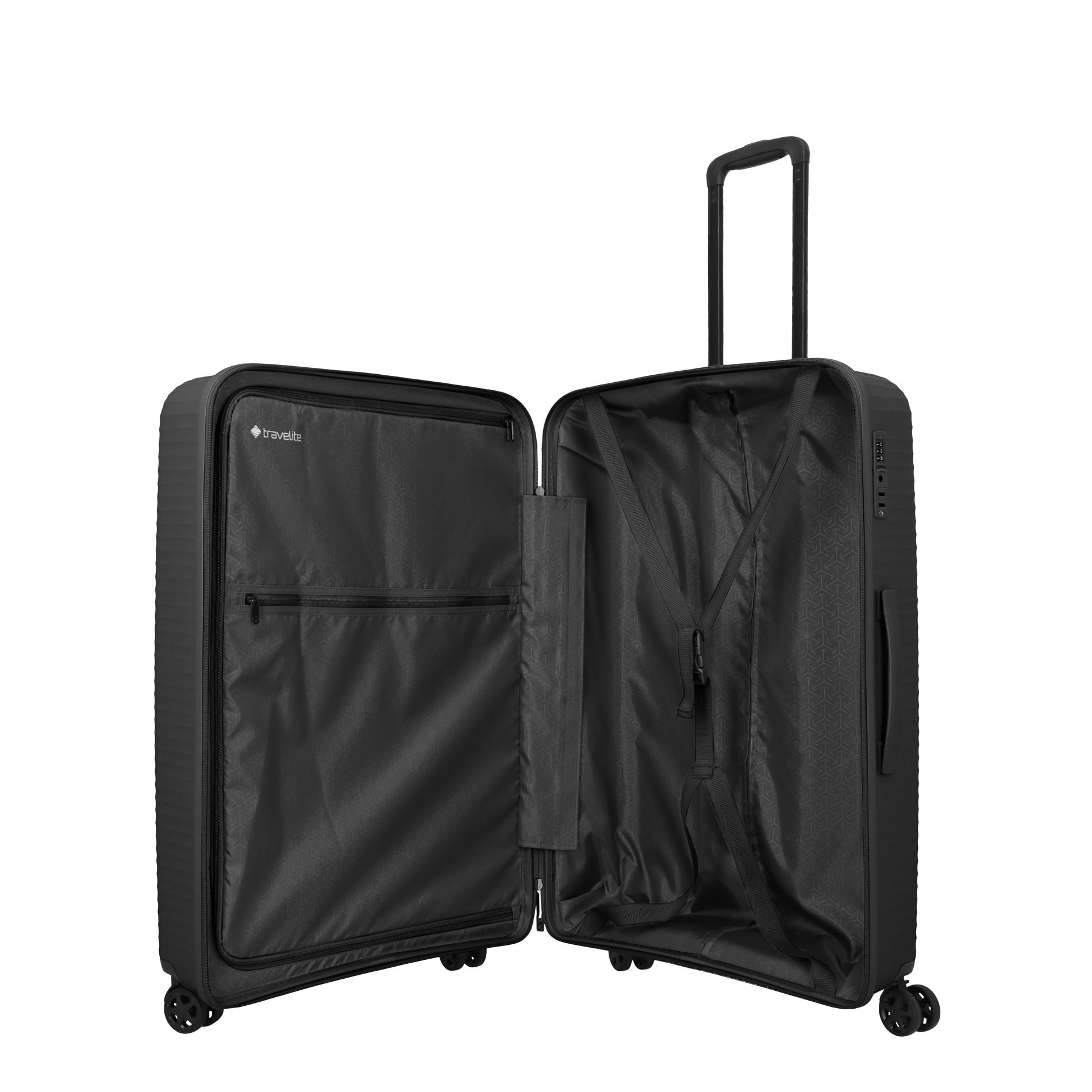 AIR STRIPE Kofferset L/M (erweiterbar)/S - Black