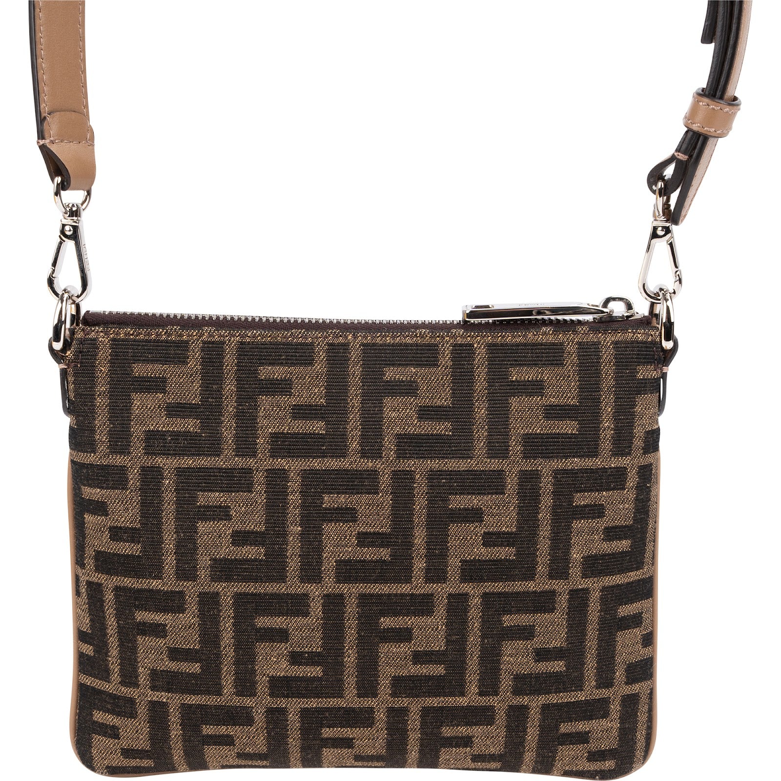 Fendi - Monogram Zucca Canvas Camera-schoudertas