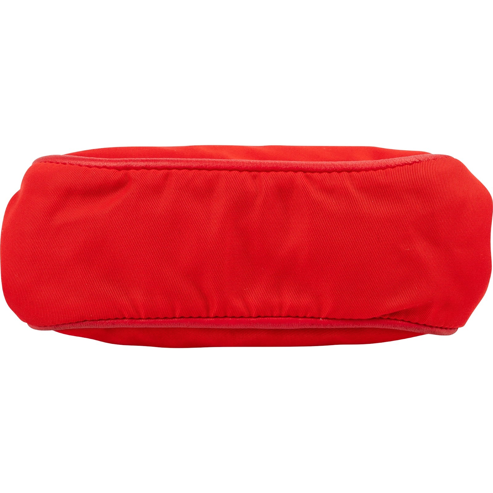 Prada Red Tessuto Triangel Kiss-Lock Coin Wallet