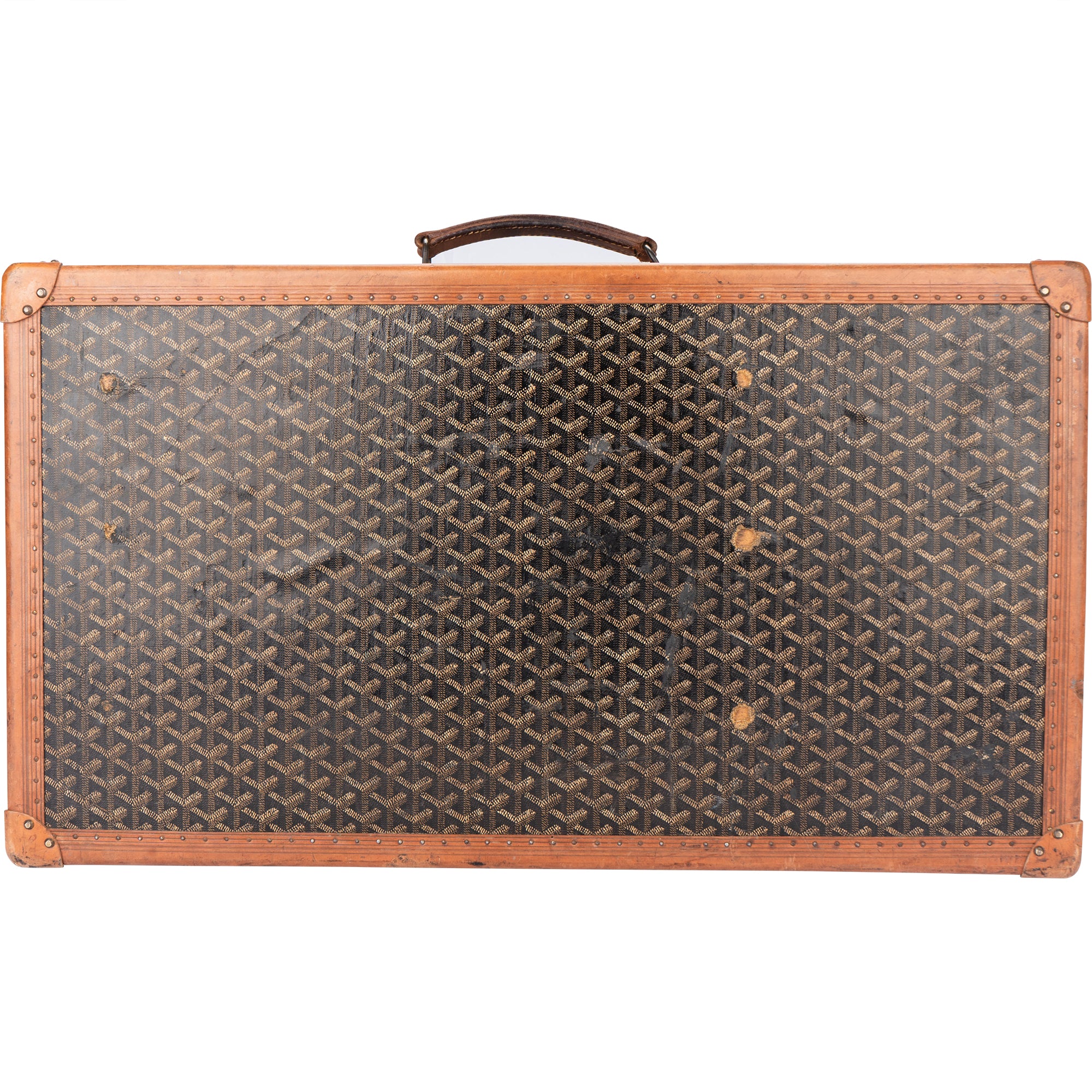 Goyard Goyardine Monogram 1900s Koffer Malle