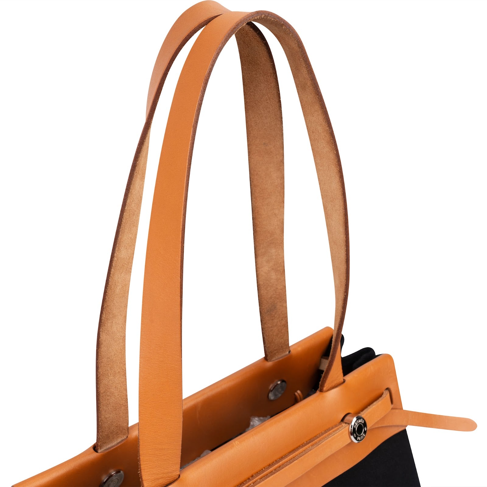 Borsa a tracolla Hermès Cabas PM in tela e pelle