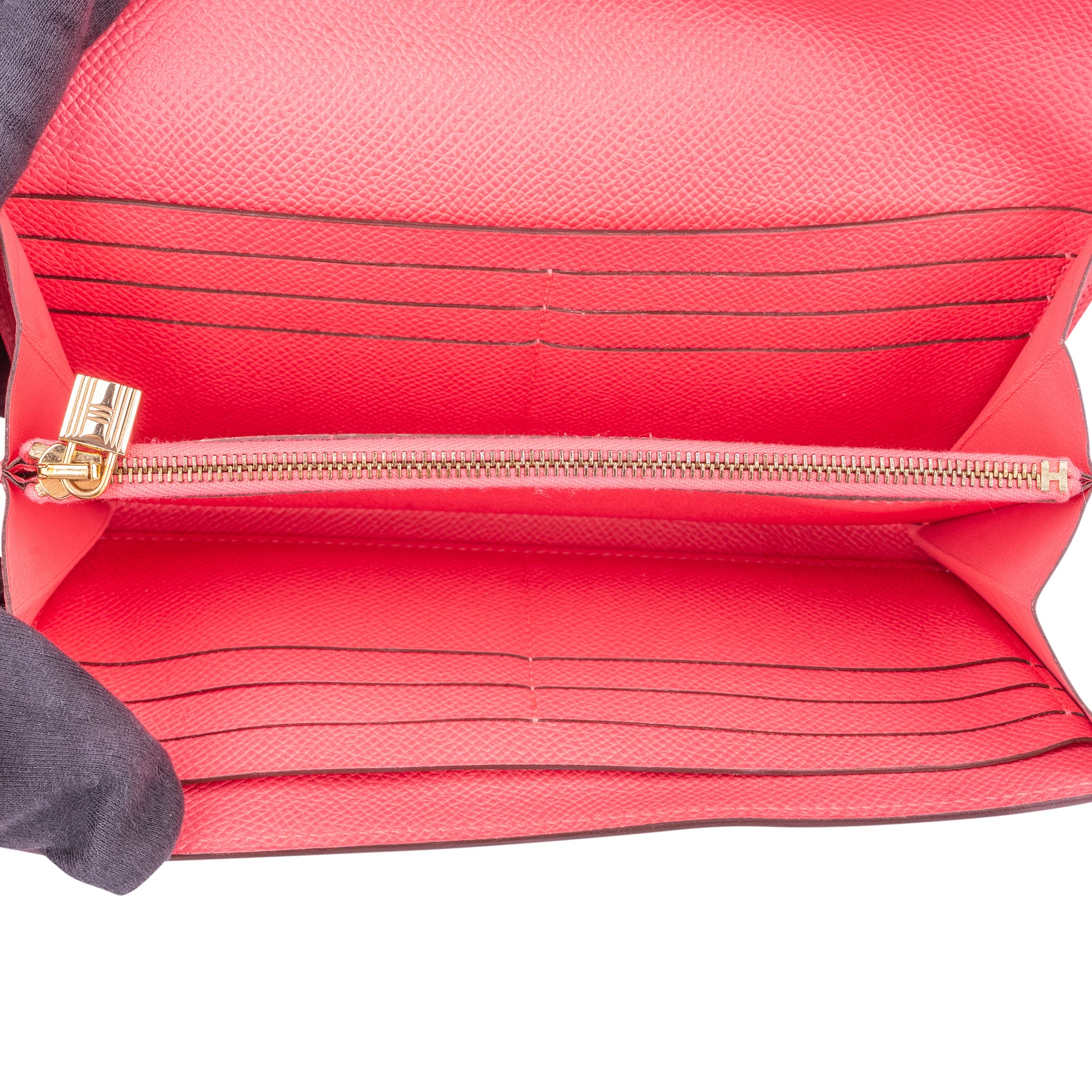 Hermès Pink Epsom Leather Kelly Wallet