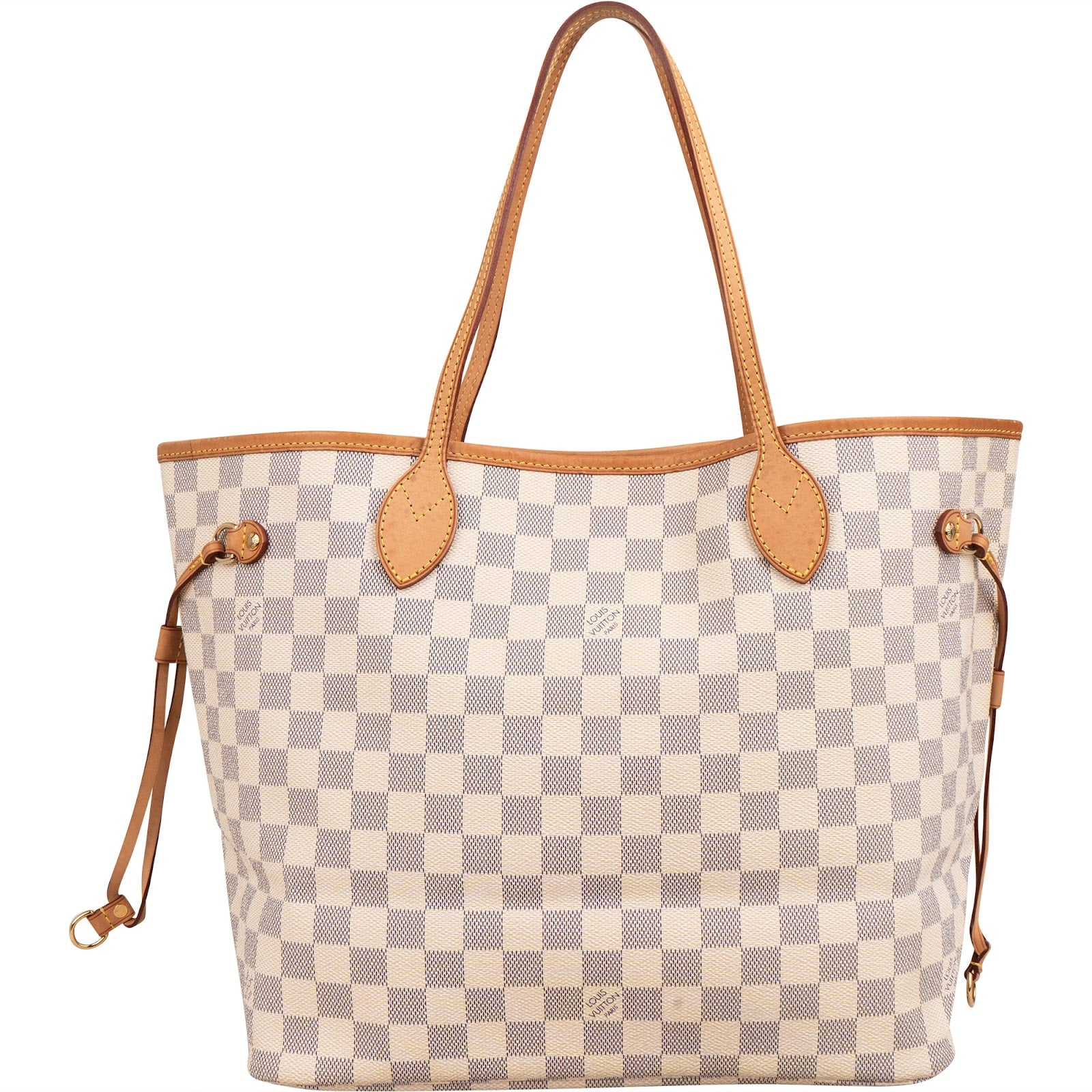 Louis Vuitton Monogram Damier Azur Canvas Neverfull MM Shopper