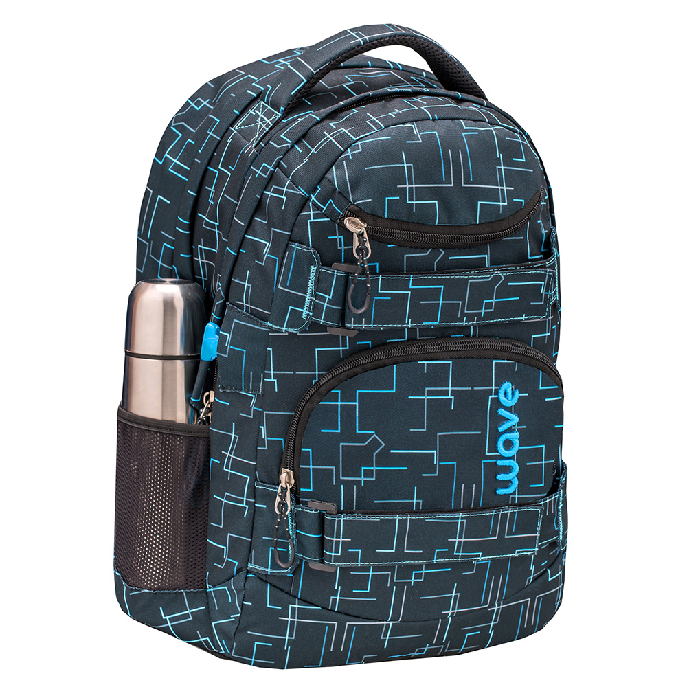 Infinity backpack - Cubic Neon Blue