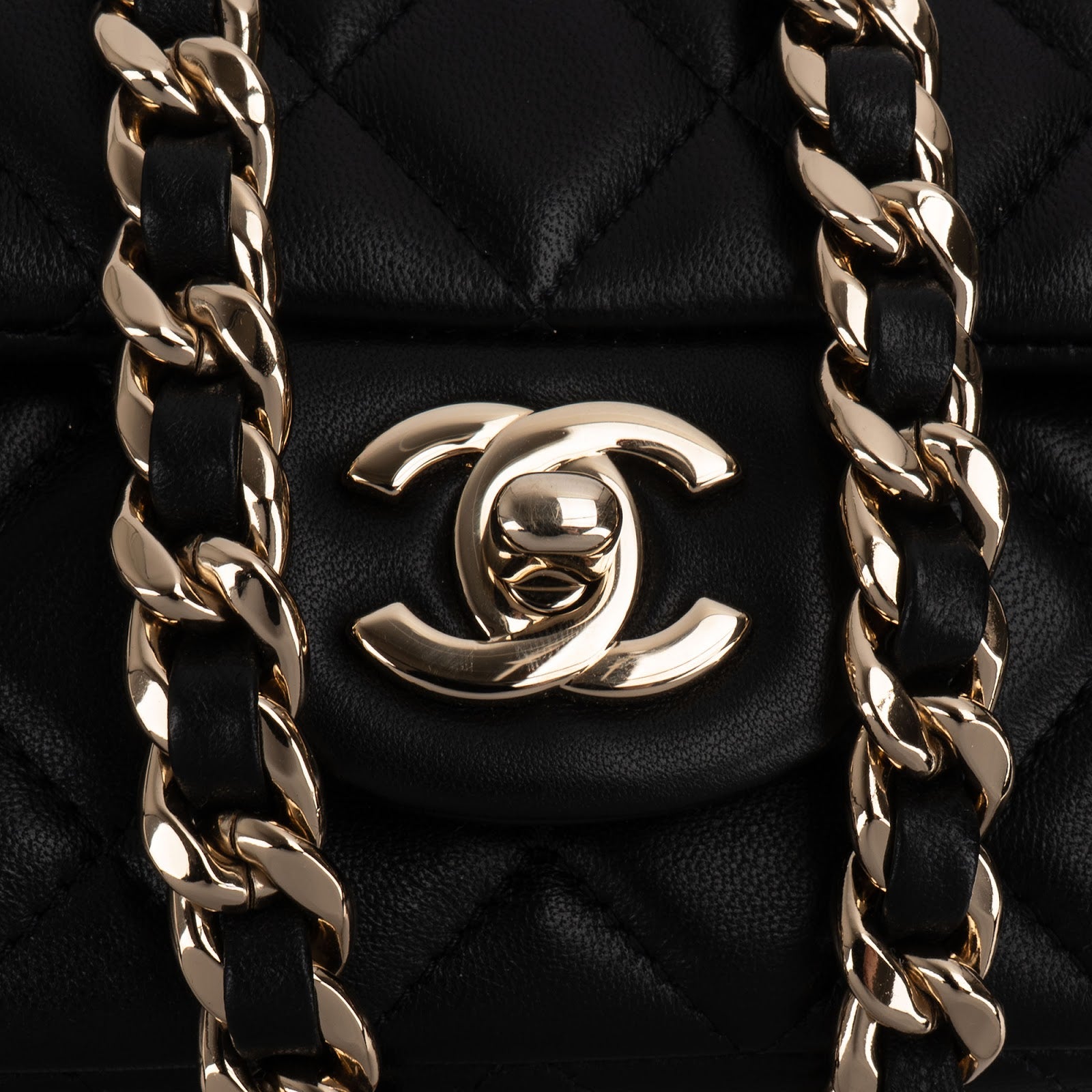 Chanel Quilted Lambskin Coco Lucky Charms Single Flap Crossbody Bag