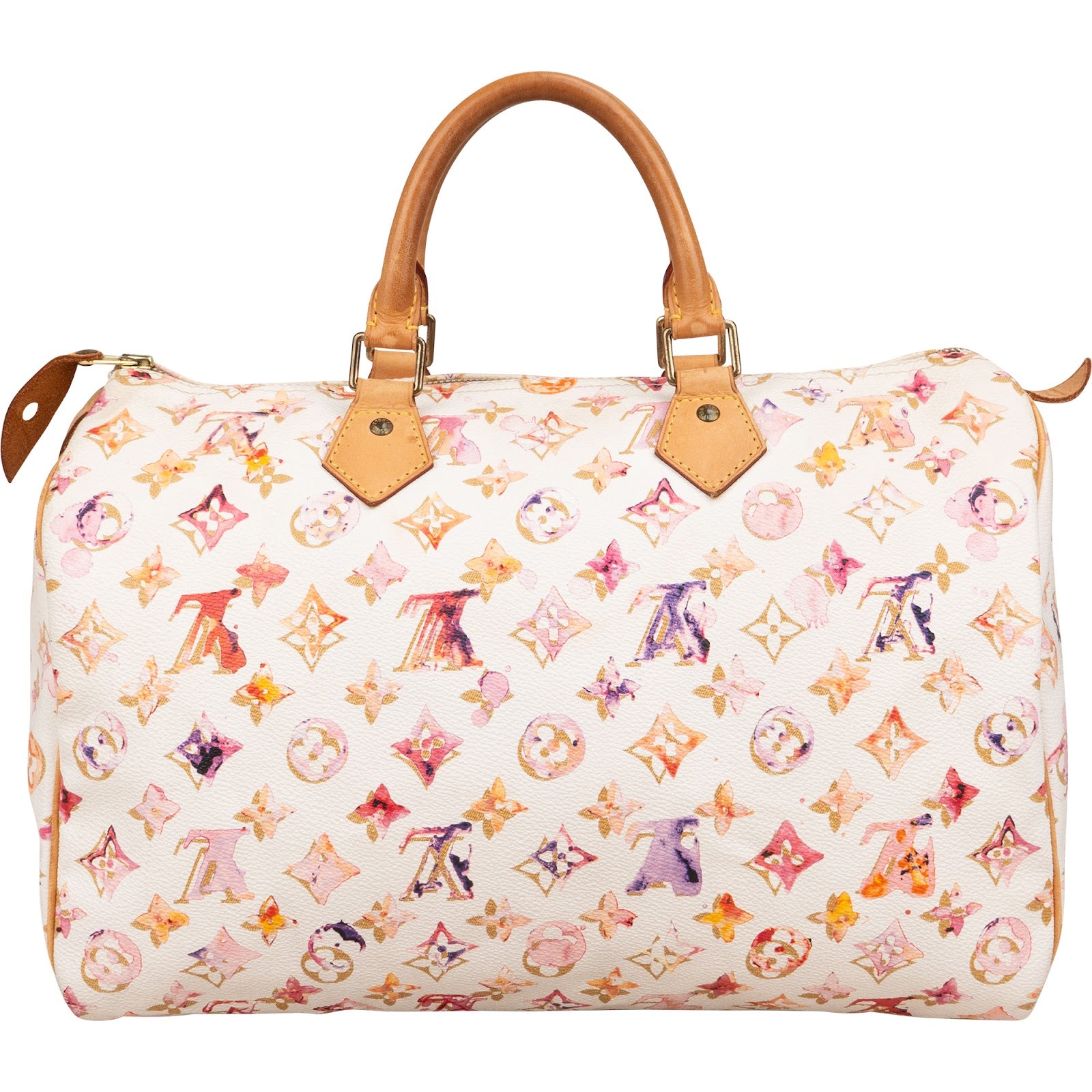 Louis Vuitton Limited Monogram Richard Prince Watercolor Speedy 35 Boston Bag
