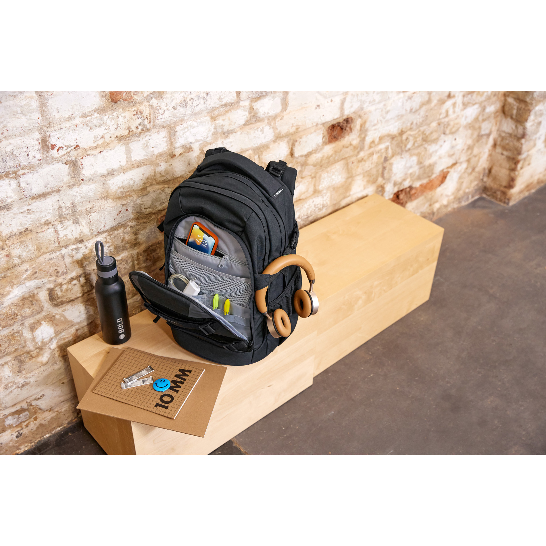 School Backpack Origin Bold - Black