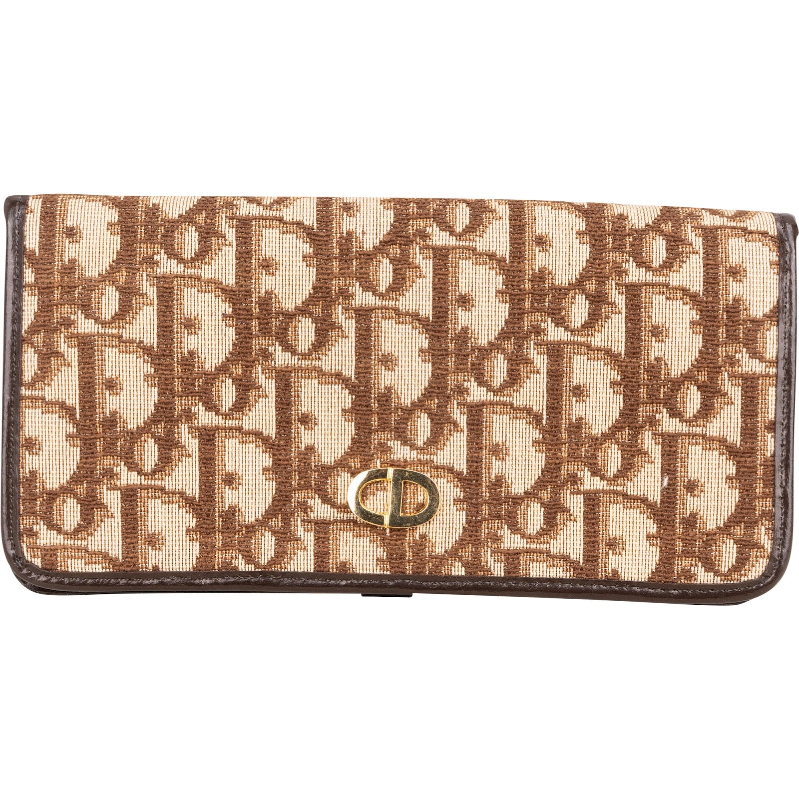 Christian Dior Monogram Trotter Canvas CD Flap Wallet