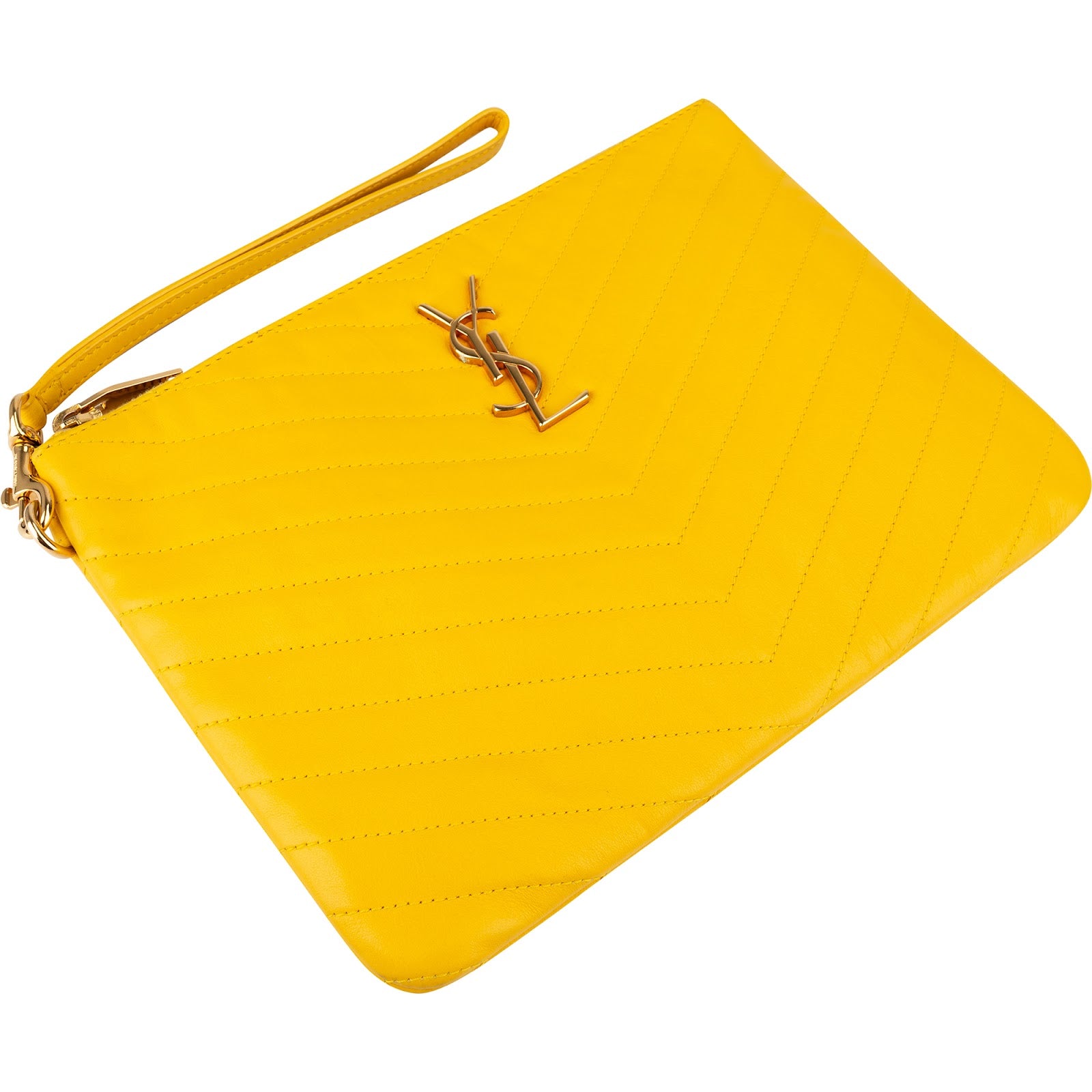 Yves Saint Laurent - Quilted Leather Clutch