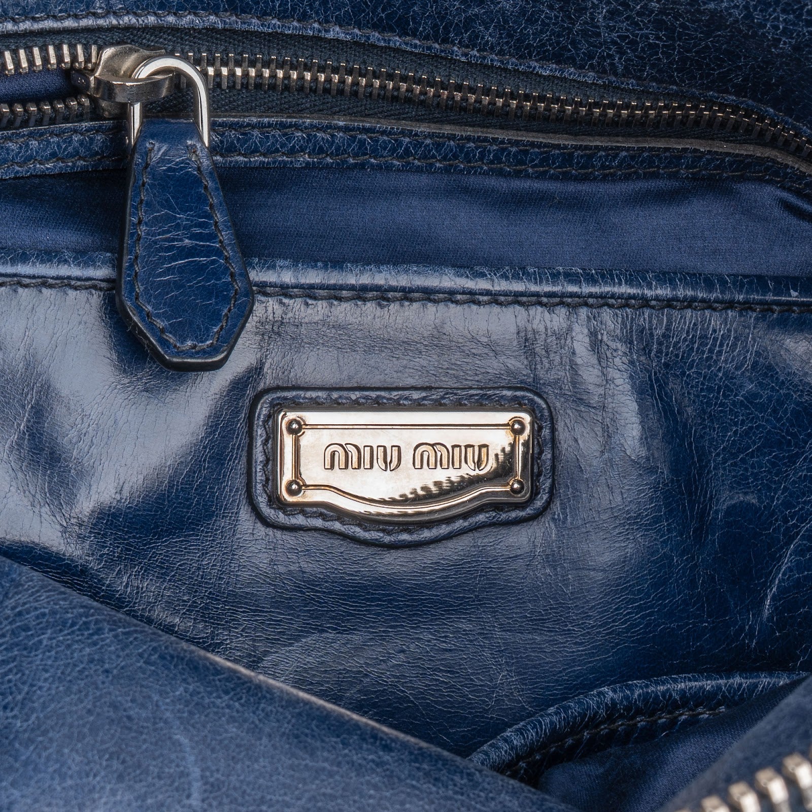 Miu Miu - Vitello Lux Bow Satchel handtas