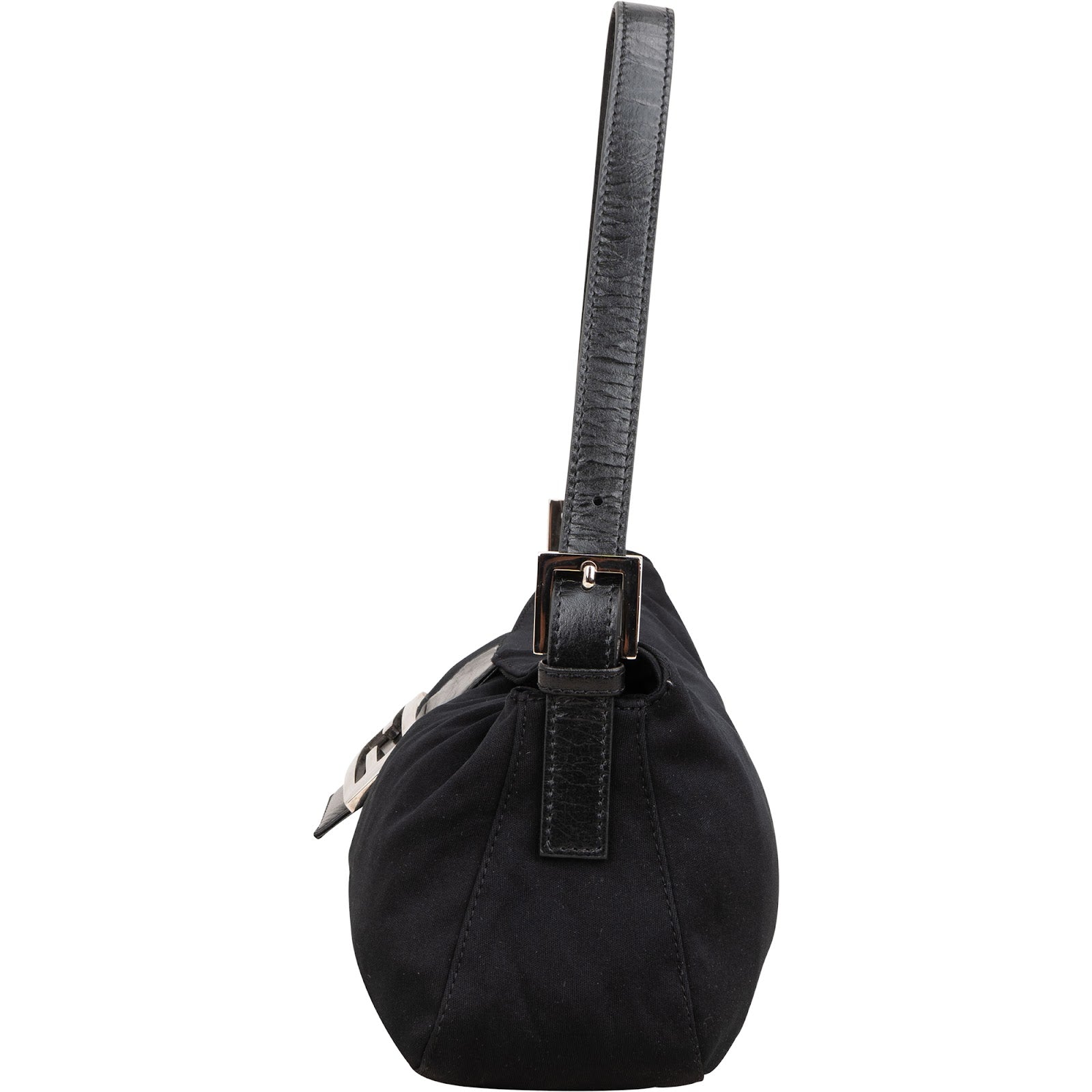 Fendi - FF Cotton Baguette Shoulder Bag
