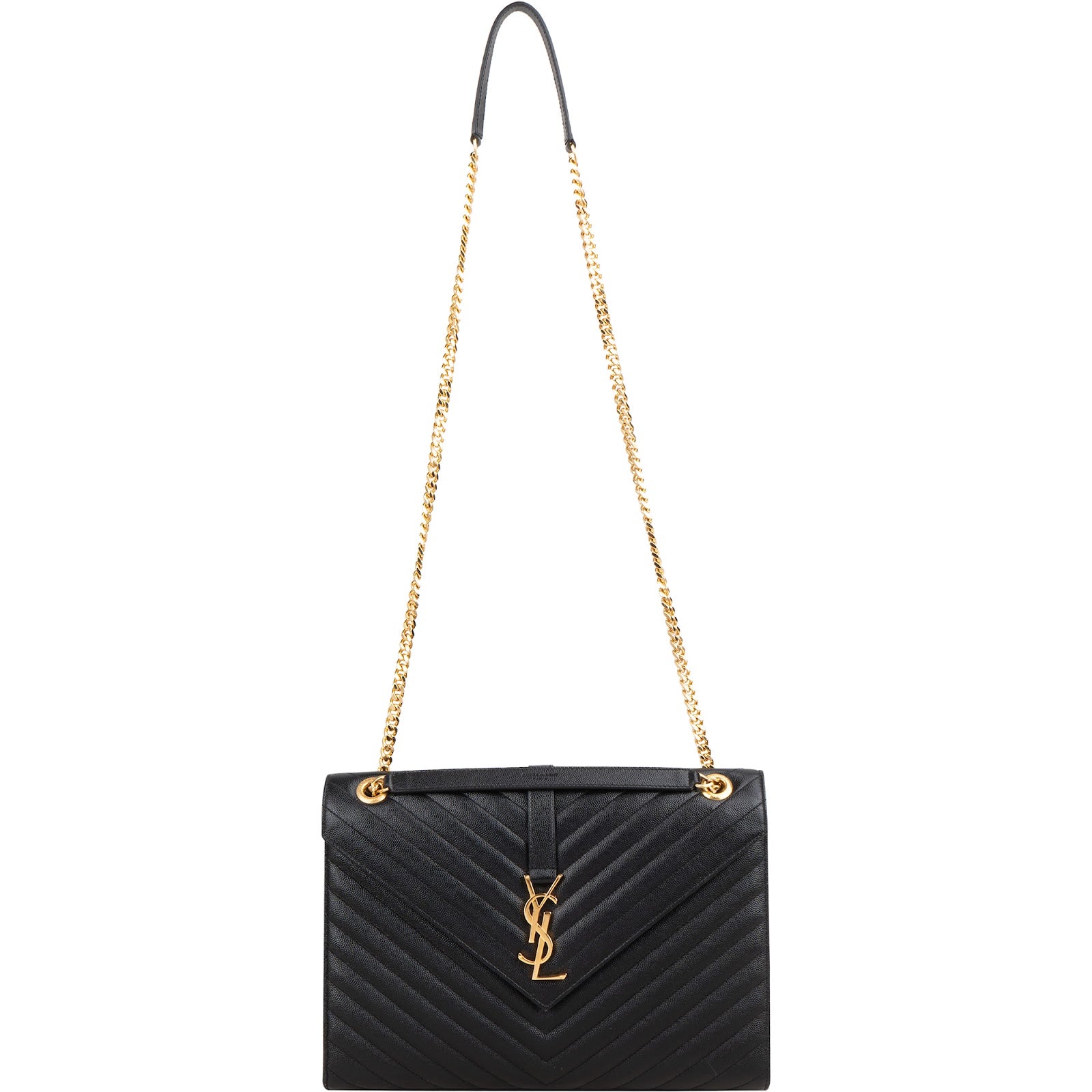 Saint Laurent - Grote envelopvormige schoudertas