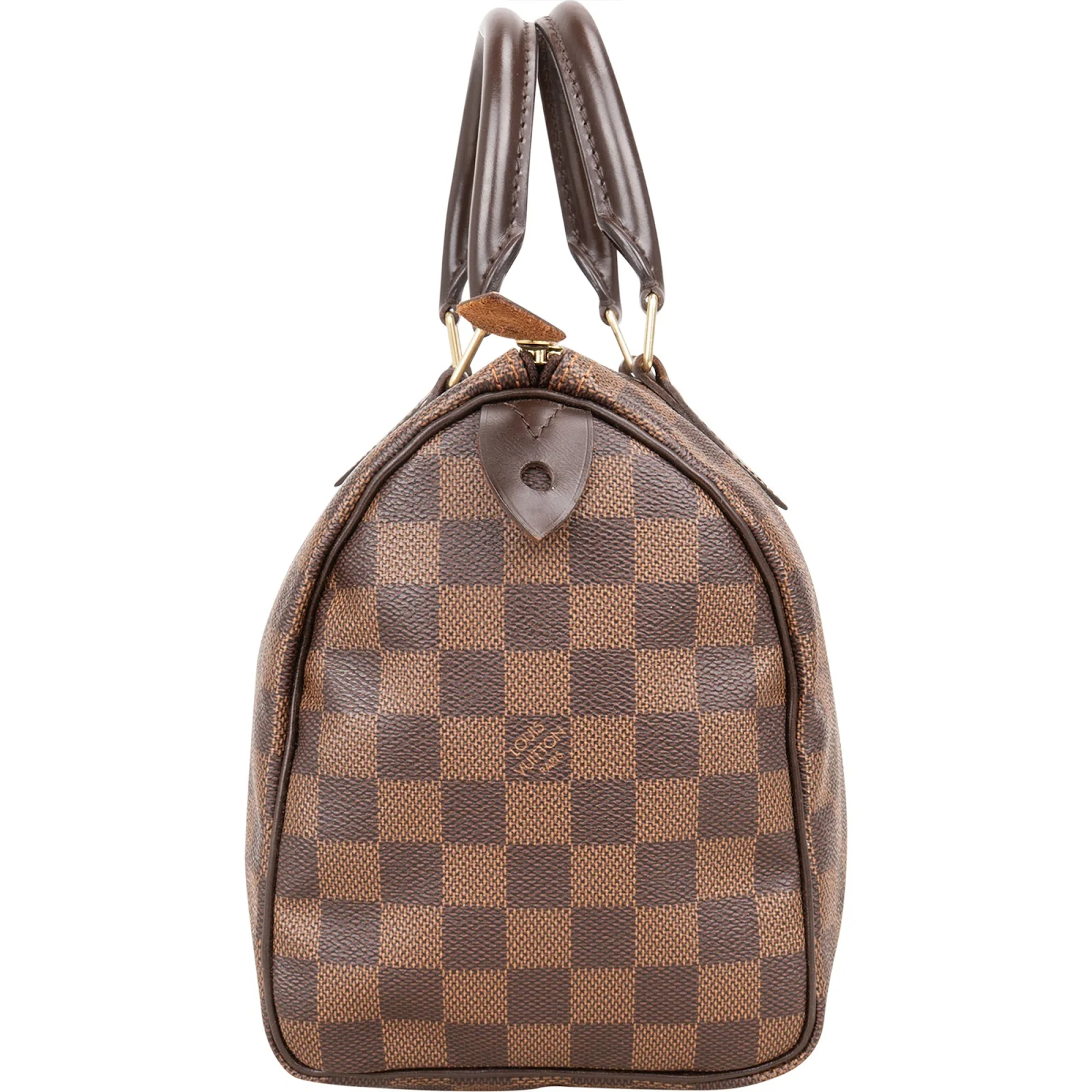 Louis Vuitton Monogram Damier Ebene Speedy 25 Boston Bag