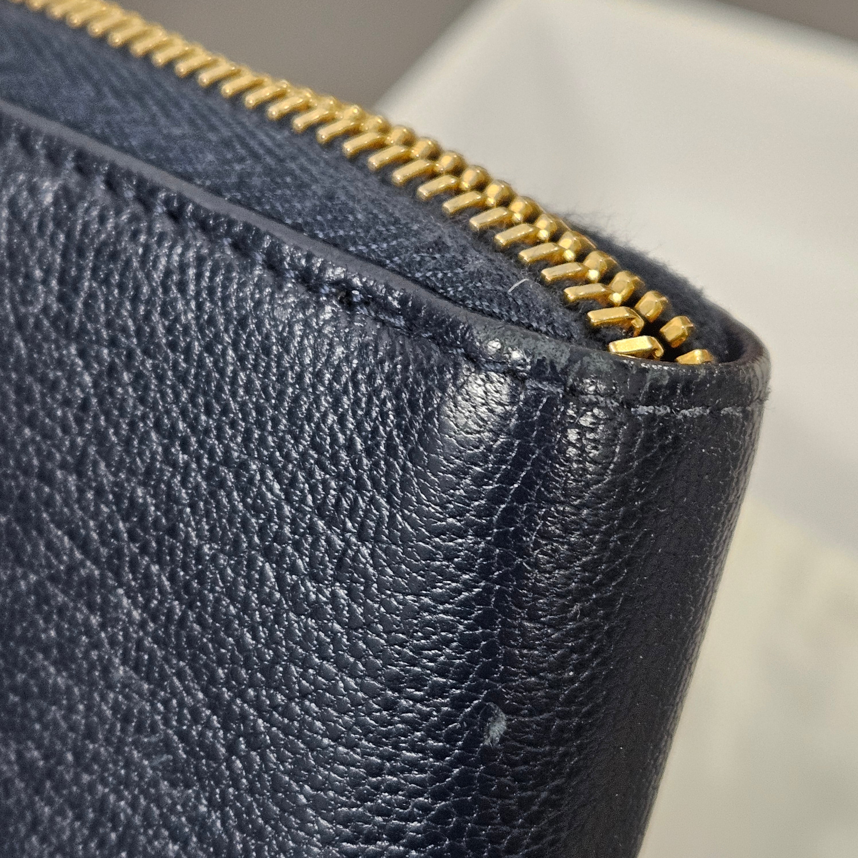 Balenciaga Classic Blue Continental City Zip Around Wallet