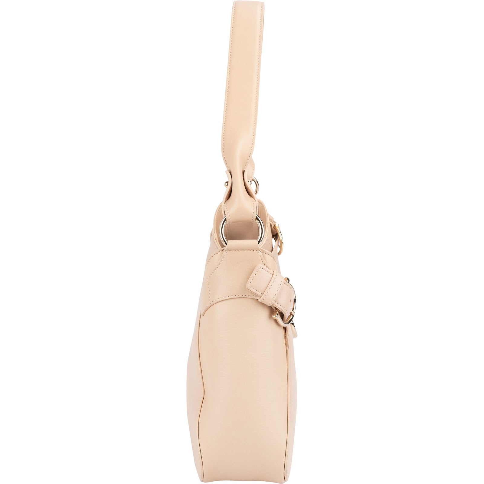 Salvatore Ferragamo Leather Gancini Buckle Shoulder Bag