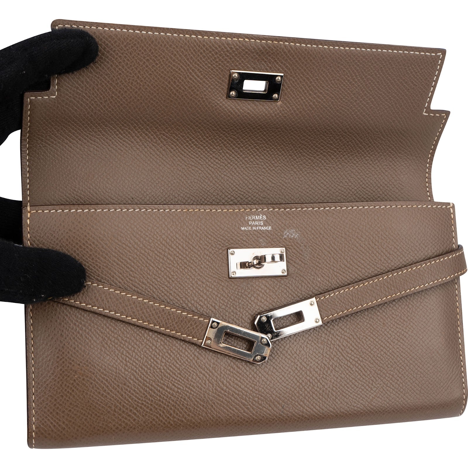 Hermès - Palladium Kelly Wallet