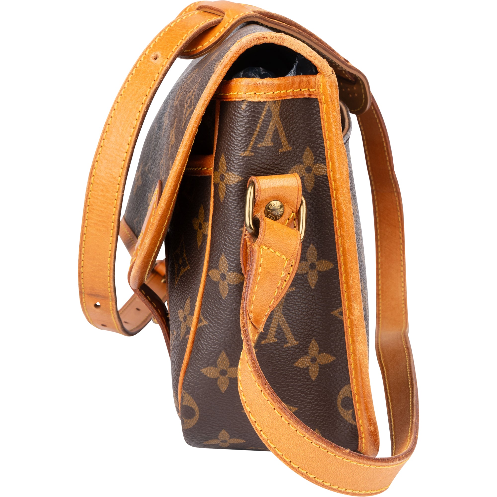 Louis Vuitton Canvas Monogram Gibeciere MM Crossbody Bag