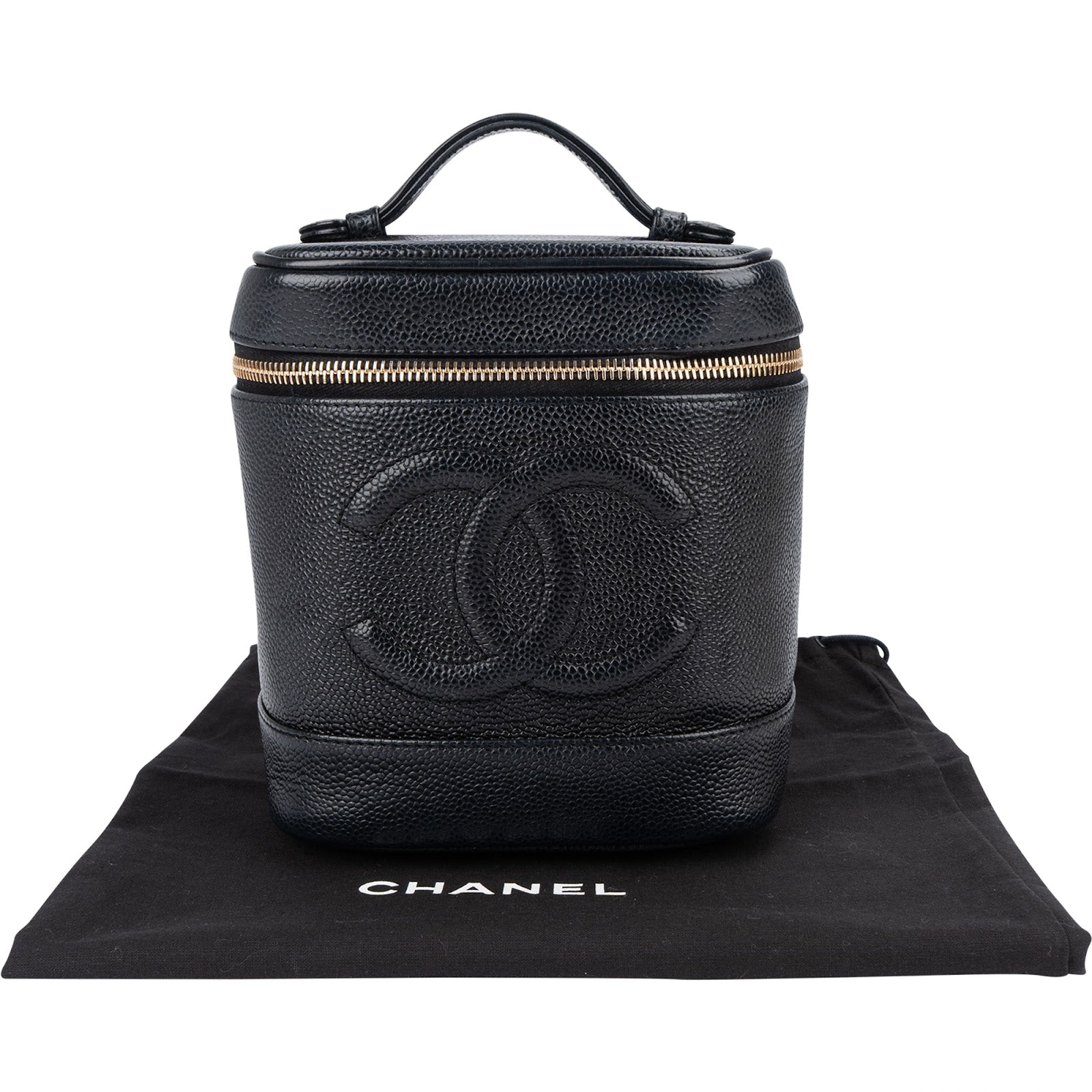 Chanel Caviar Leather CC Vanity Case