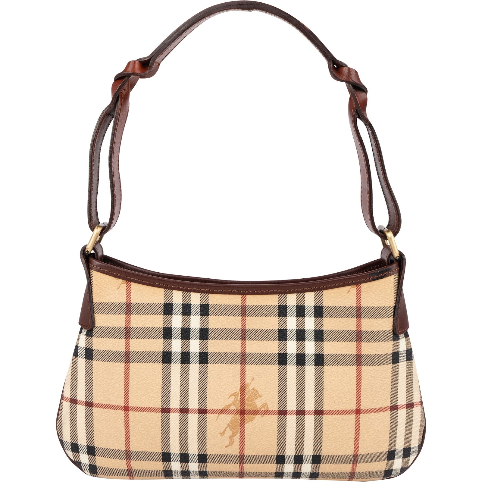 Burberry - Nova-Check Pocket Buckle Small Shoulder Bag