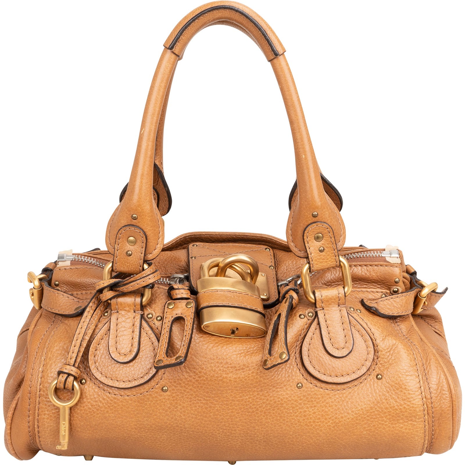 Chloé Grained Leather Paddington Satchel Handbag