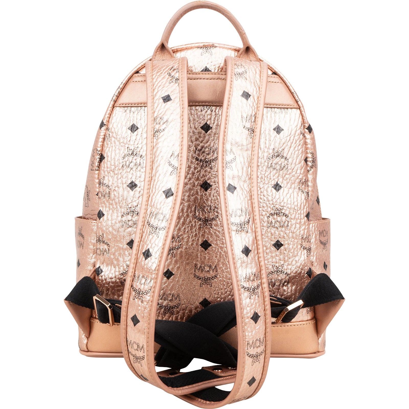 Sac à dos 2 en 1 MCM Monogram Metallic Visetos Small Stark