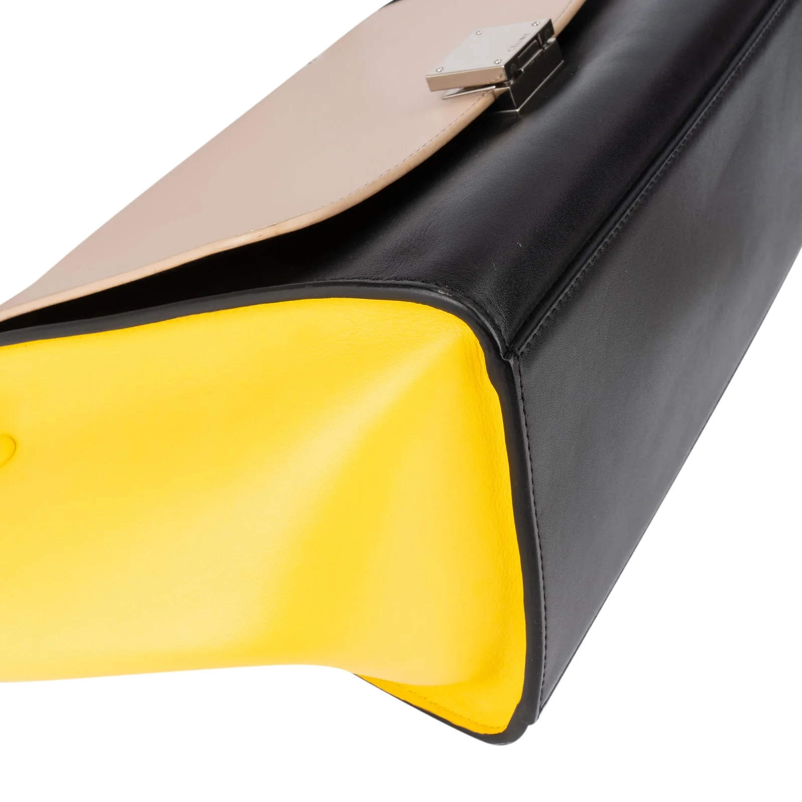 Céline Tricolor Leather Trapeze Handbag