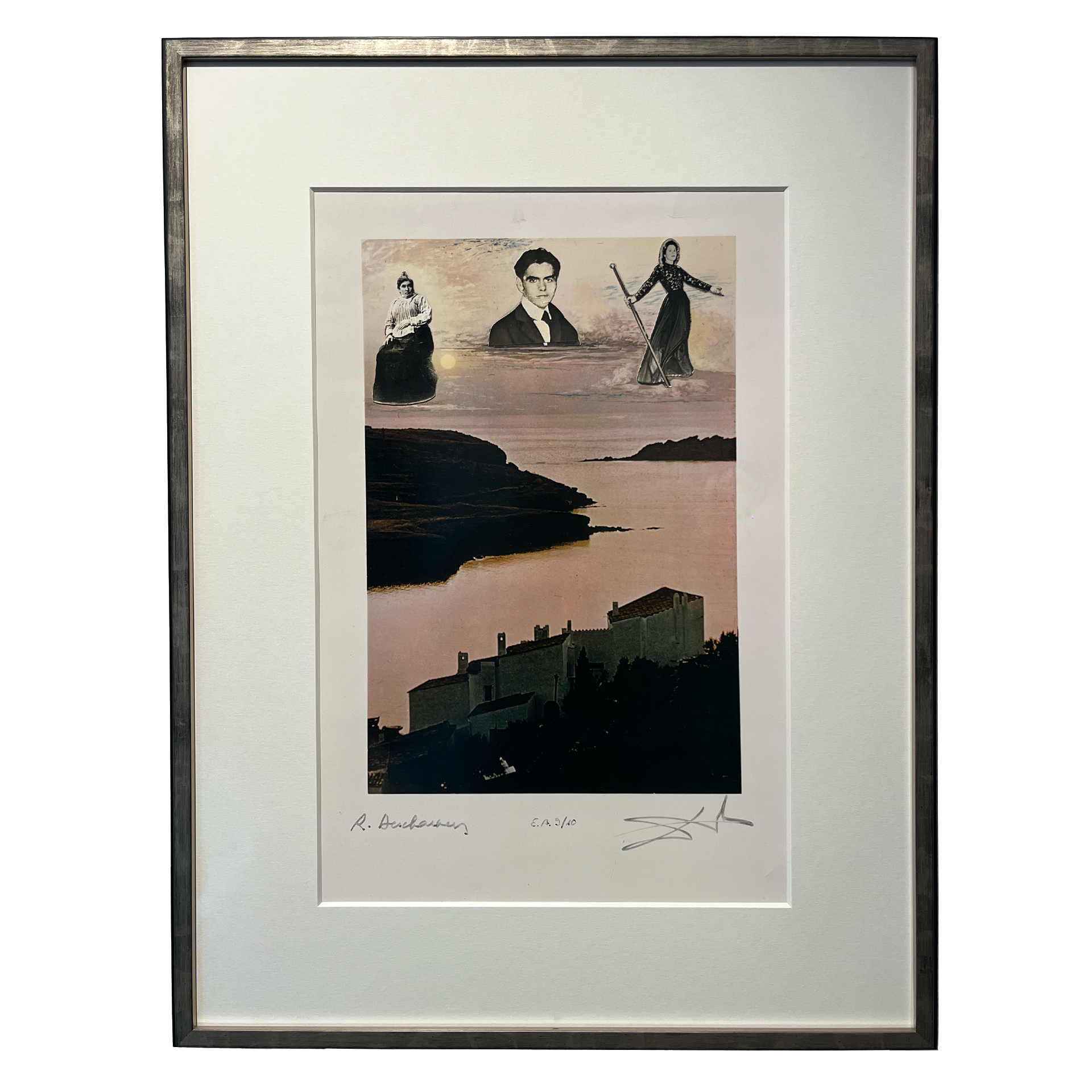 Salvador Dalí und Robert Descharnes - Set of 4 Surreal Photo Collages