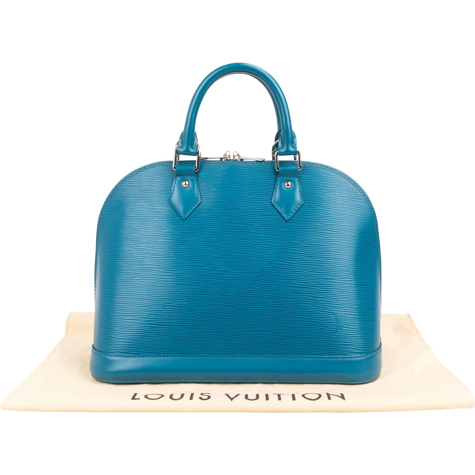 Louis Vuitton - Blue Epi Leather Alma PM Handbag