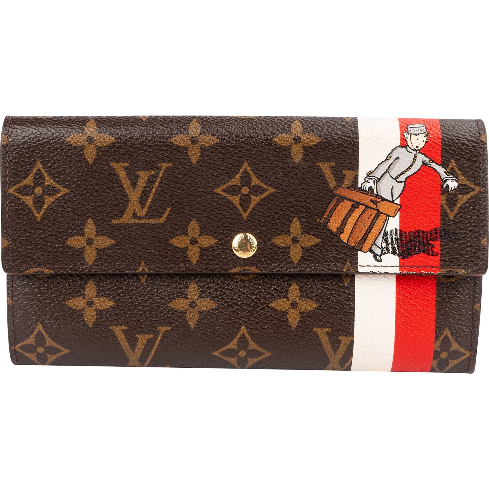 Louis Vuitton Monogram Canvas Illustre Groom Sarah Wallet