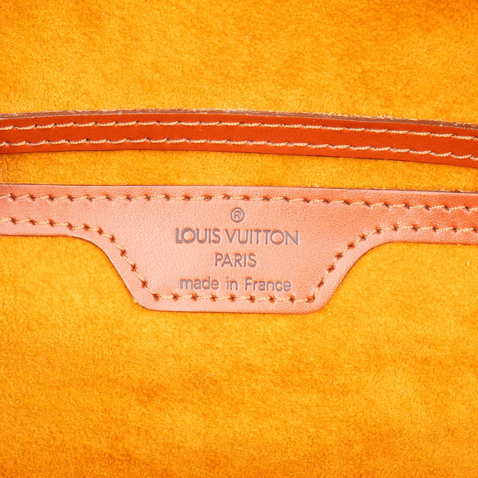 Louis Vuitton Cognac Epi Leather Soufflot Set Handbag