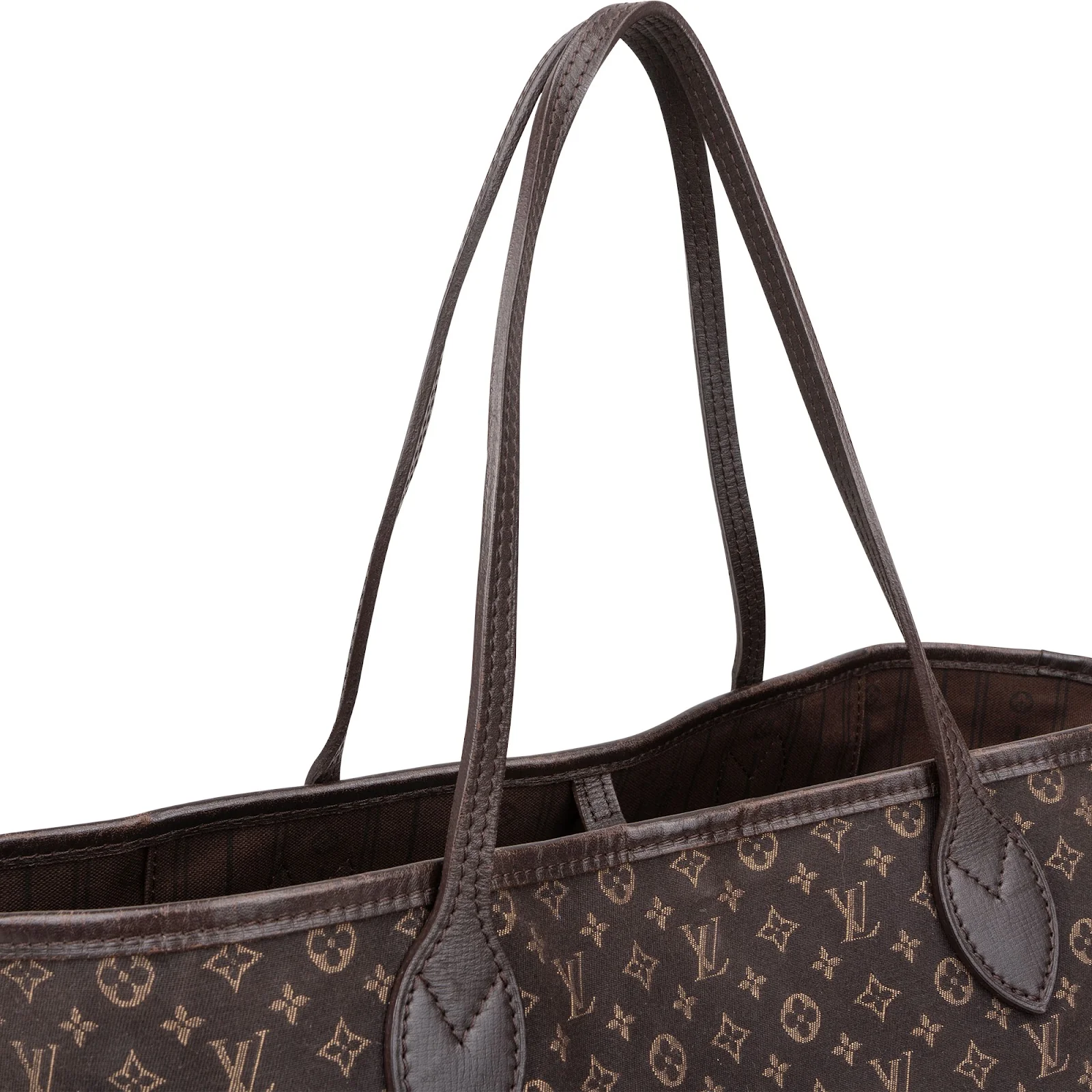 Louis Vuitton Mini Lin Monogram Neverfull MM Shoulder Bag