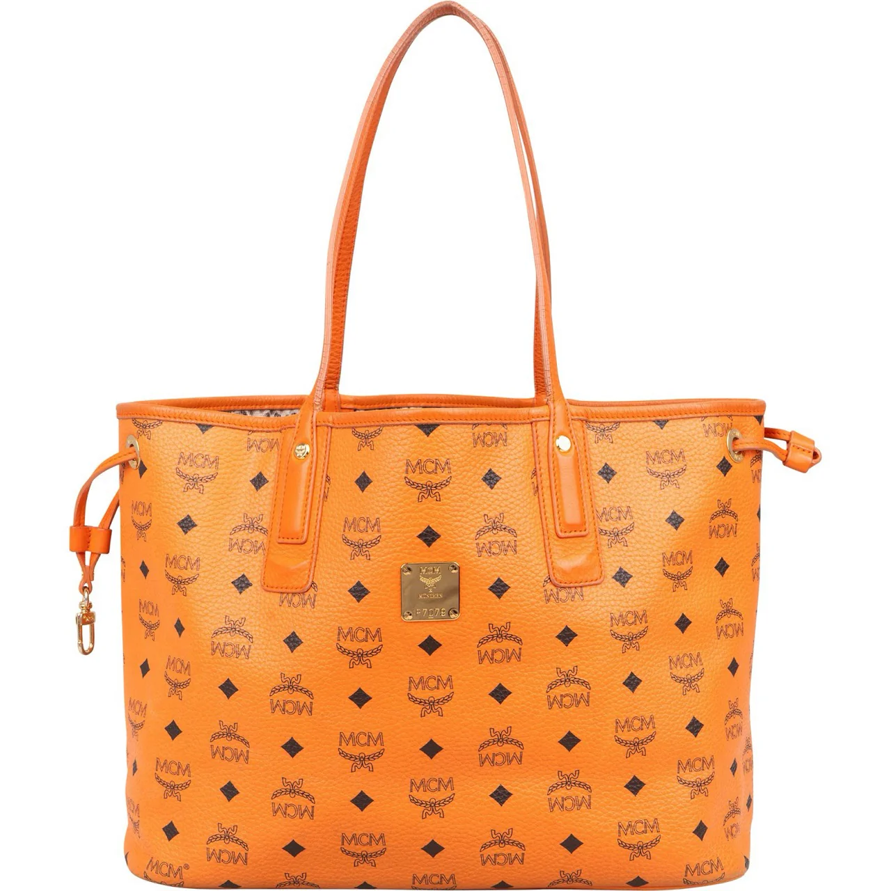 MCM Monogram Visetos Liz Shopper Tote Shoulder Bag
