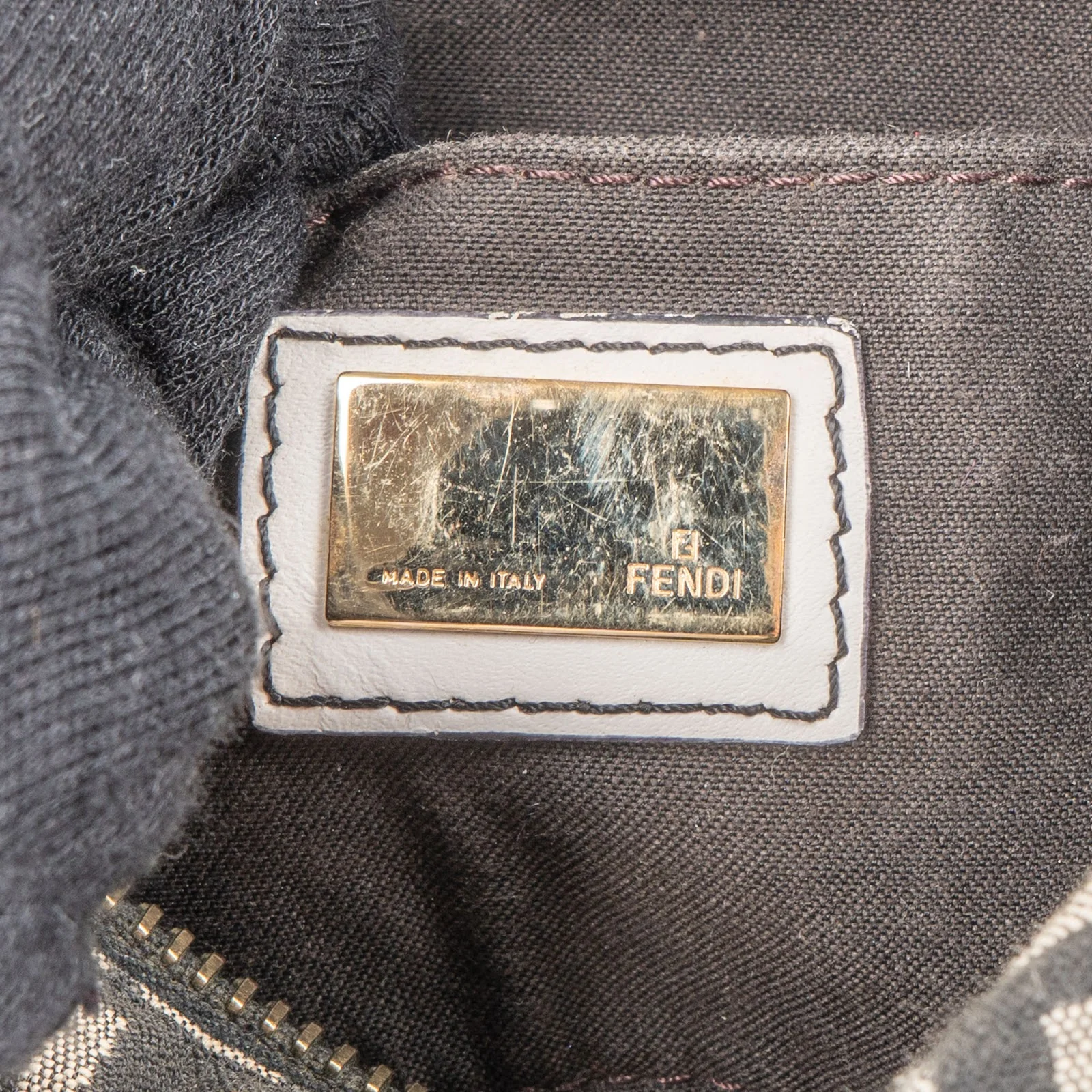 Fendi Monogram FF Mini Boston Bag