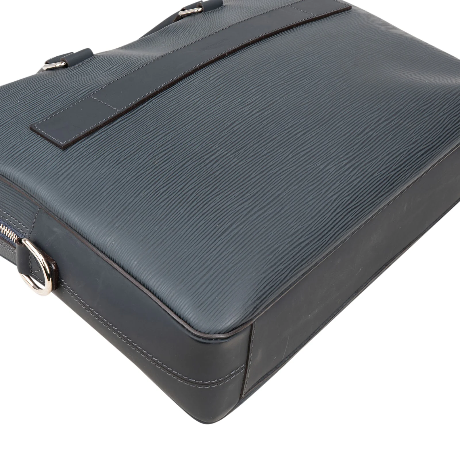 Louis Vuitton Blue Epi Leather Bassano Porte-Documents Voyage Handbag