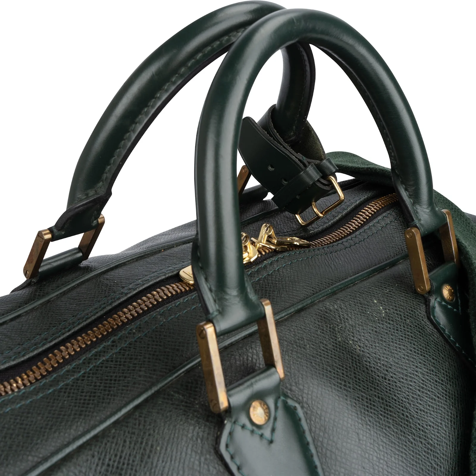 Louis Vuitton Green Taiga Leather Kendall 45 Bandoulière Reisetasche