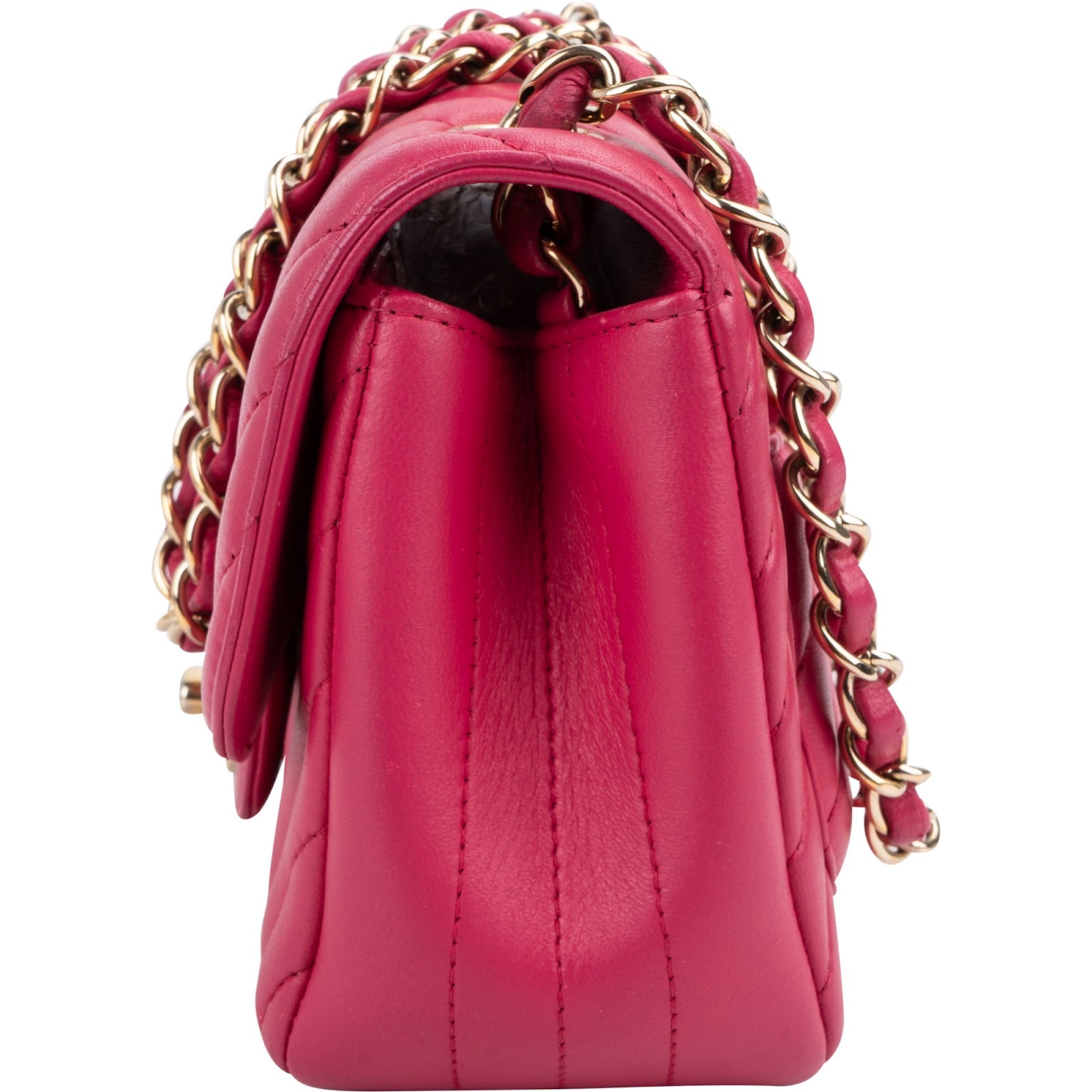 Chanel Chevron Lambskin Rectangular Mini Flap Crossbody Bag