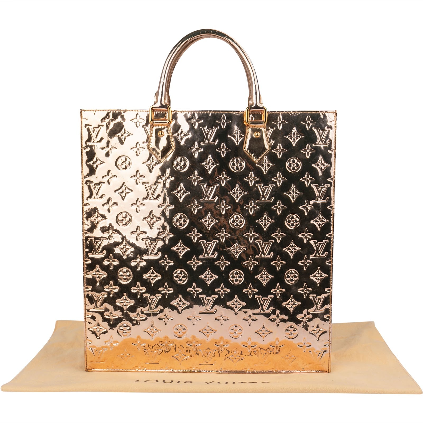Louis Vuitton Limited Monogram Miroir Metallic Sac Plat