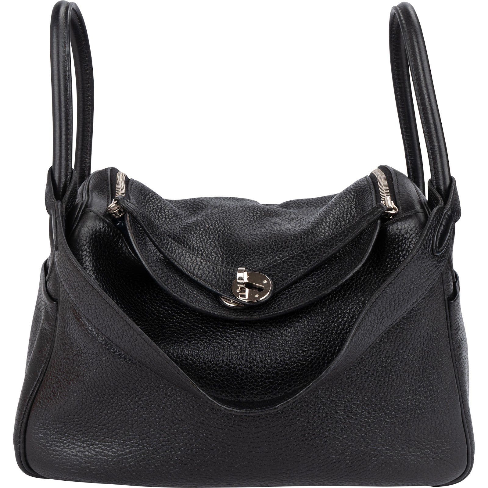 Hermès Clemence Leather Lindy 30 Handbag