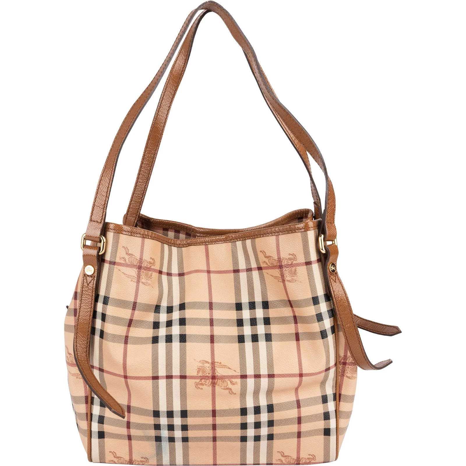 Burberry Haymarket Check Hobo Shoulder Bag