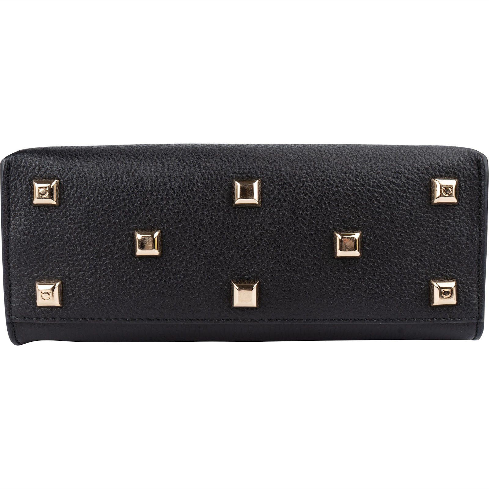 Salvatore Ferragamo Pebbled Leather Gancini Flap Crossbody Bag
