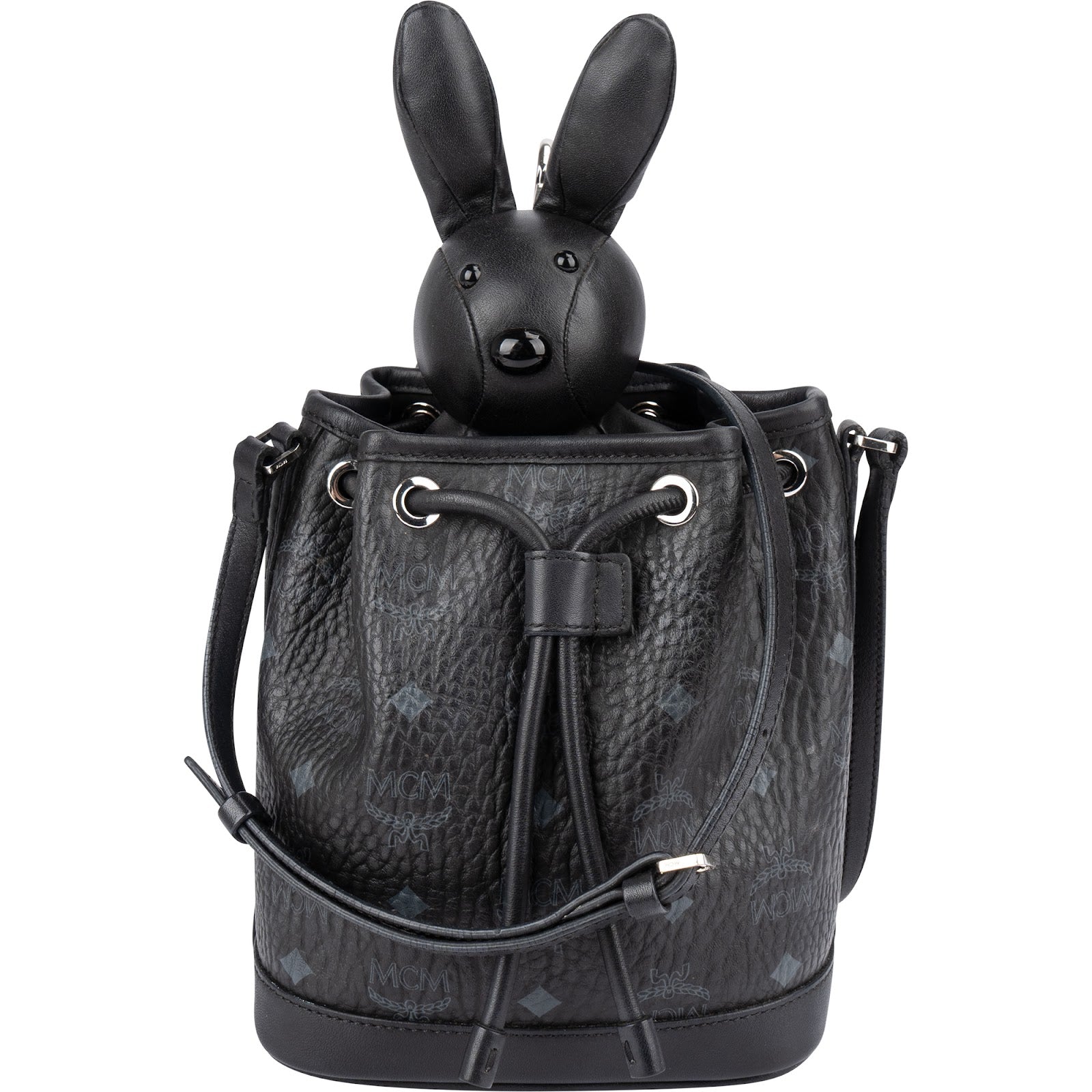 MCM - Rabbit Drawstring Small Bucket Crossbody Bag