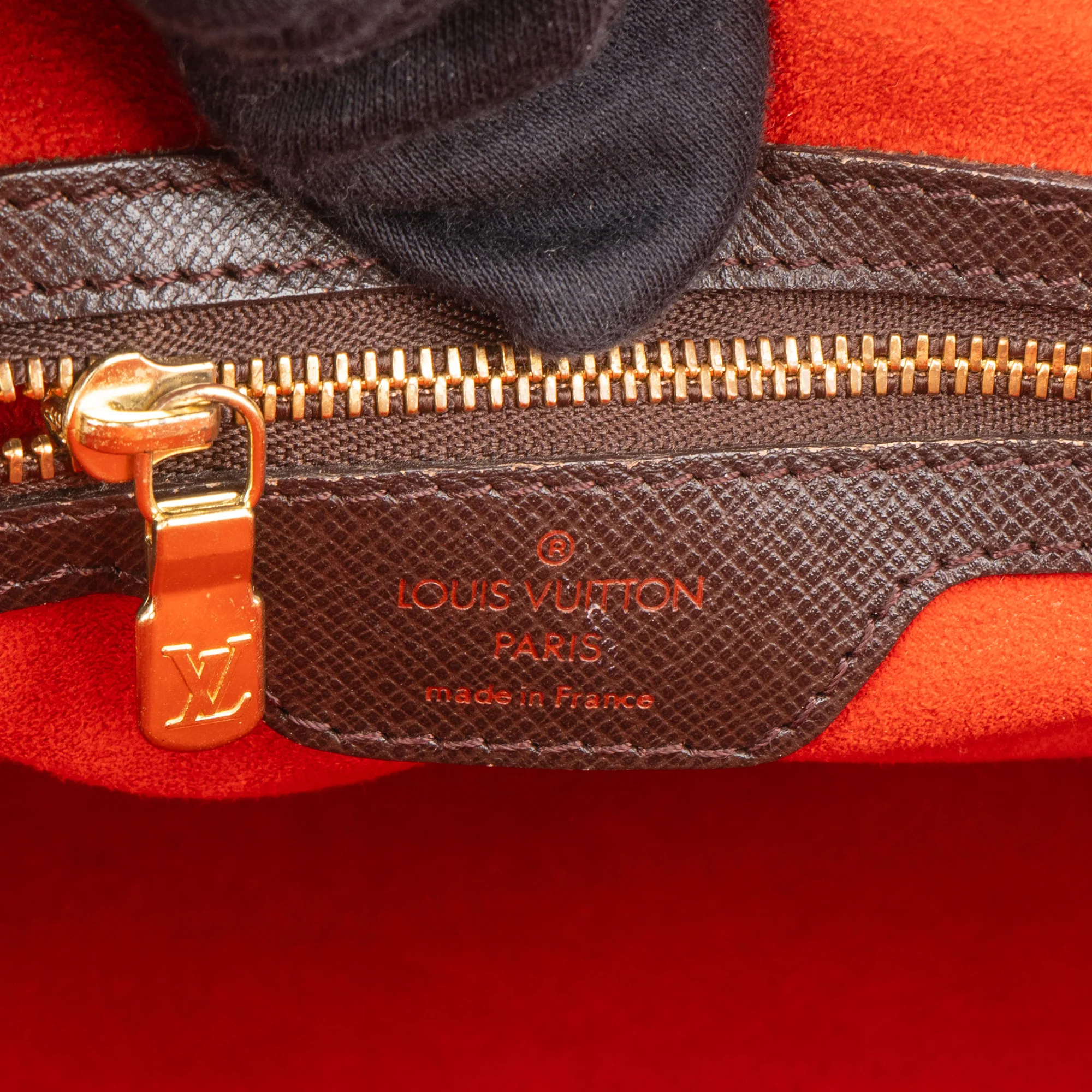Louis Vuitton Damier Ebene Monogram Triana Handbag