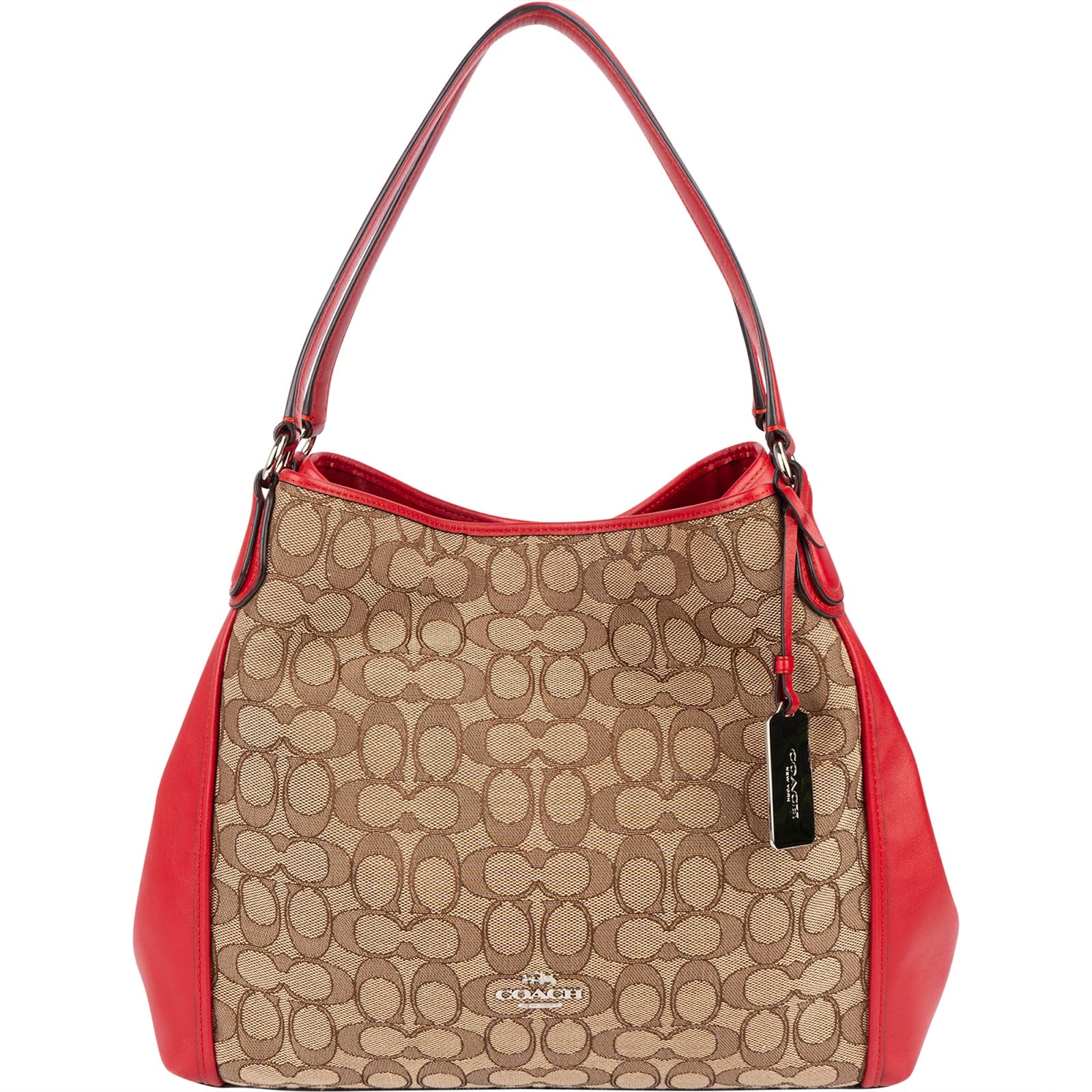 Coach Monogram Signature Edie Hobo Handbag