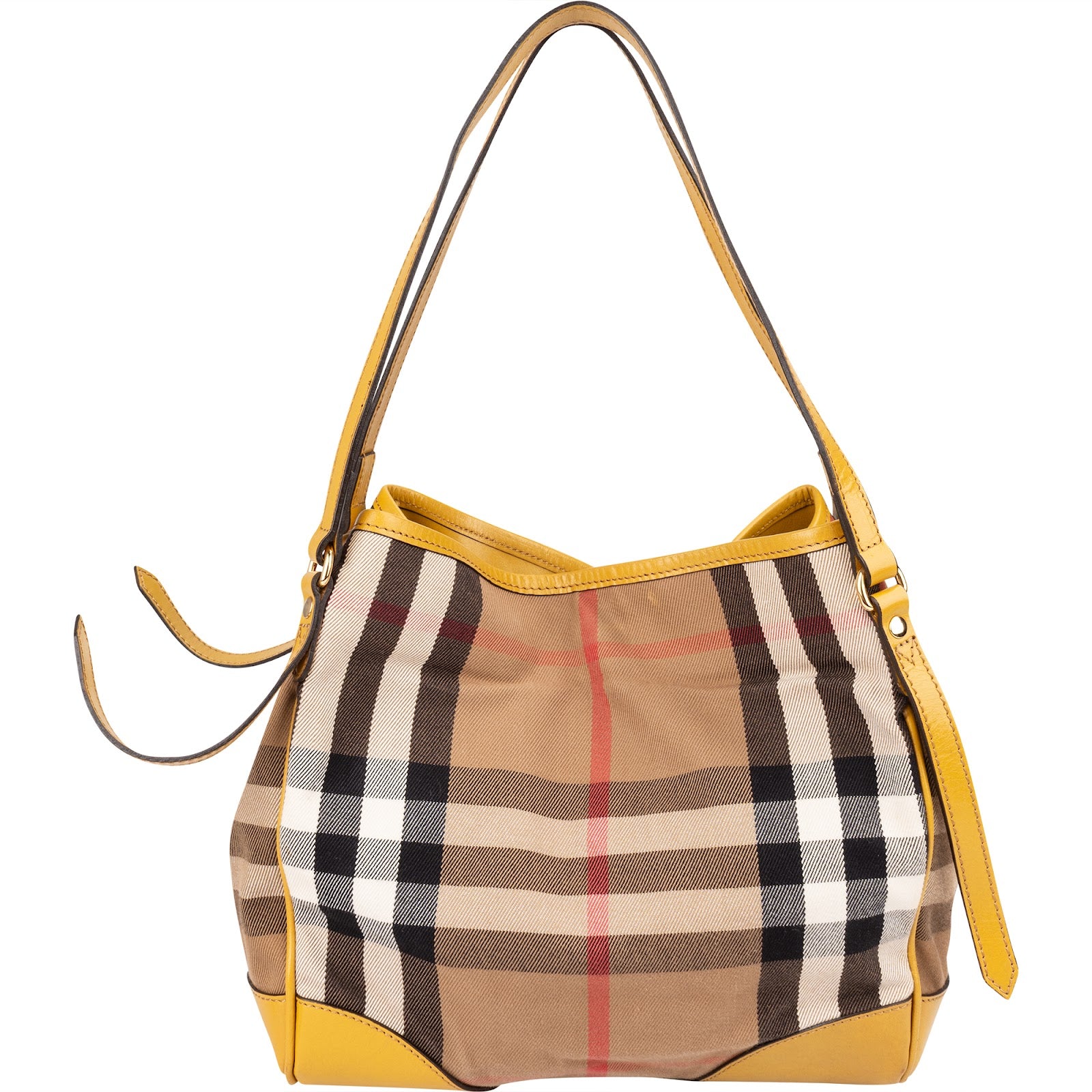 Burberry Nova Check Monogram Haymarket Hobo Shoulder Bag