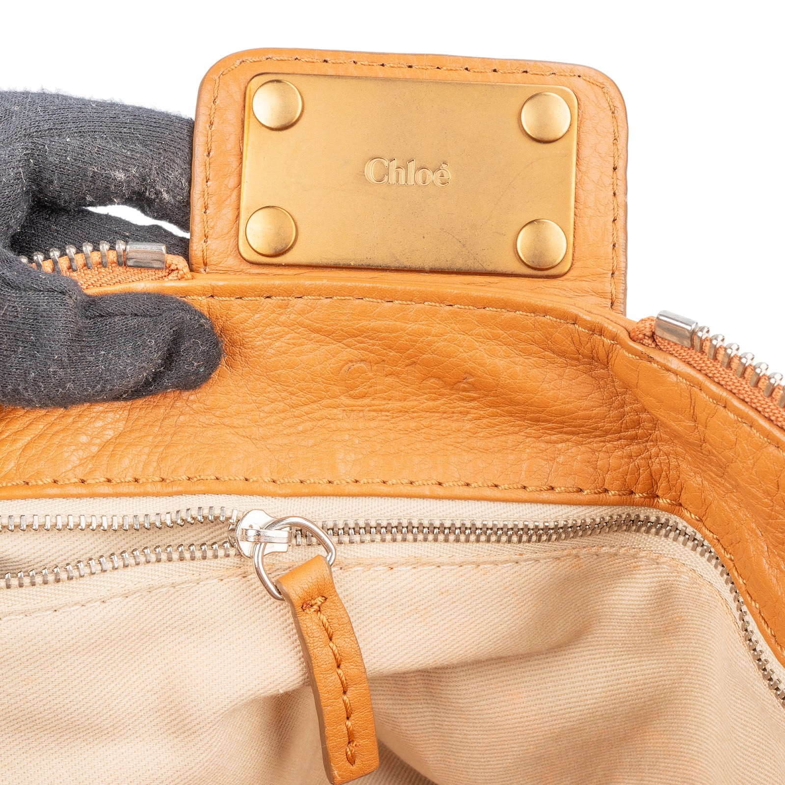 Chloé Grained Leather Paddington Handbag