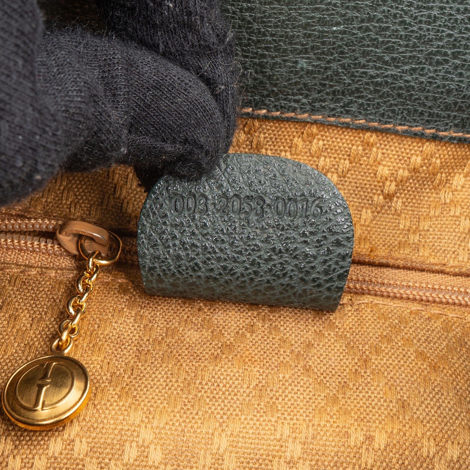 Gucci Green Suede Bamboo Backpack