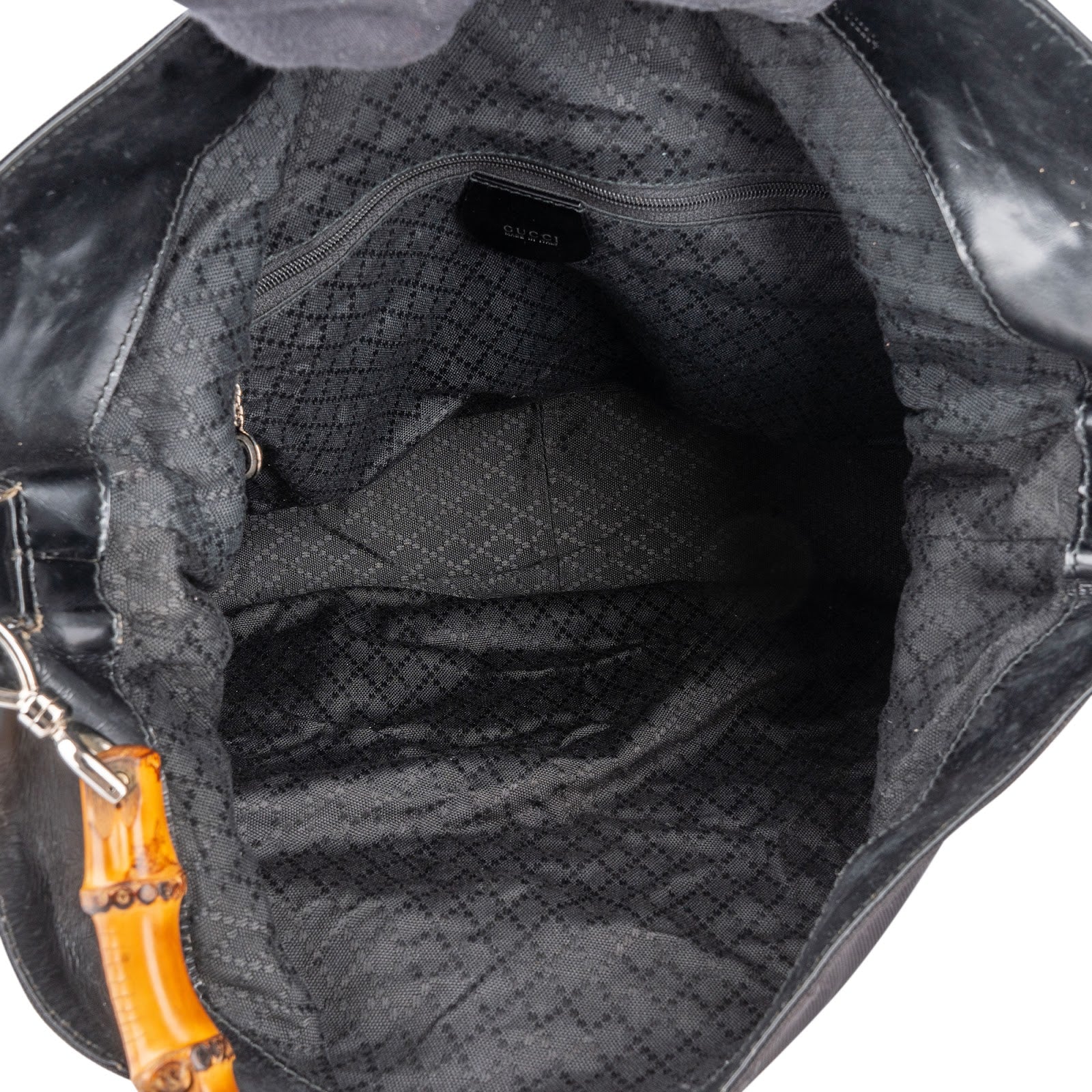 GUCCI Nylon Bamboo Hobo-schoudertas